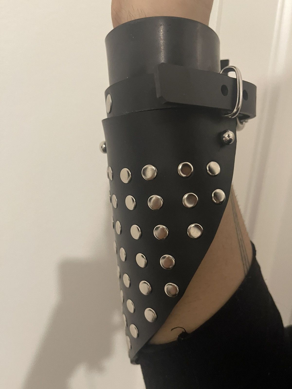 Other Ammunition Couture RAGING GLAMOUR Riveted Heavy Rubber Cuff Size ONE SIZE - 5 Thumbnail