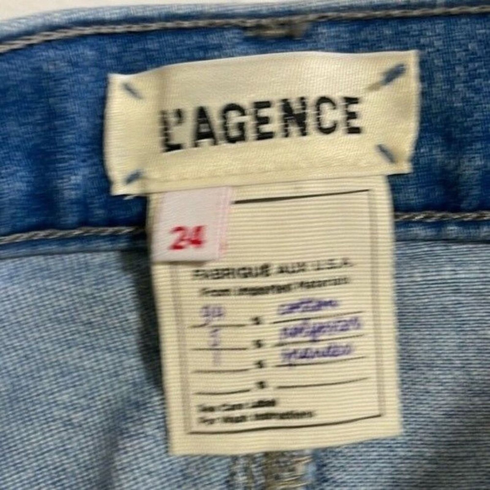 L'AGENCE L’agence Jeans El Matador Slim High Rise Distressed Size 24 Size 24" / US 00 / IT 34 - 7 Thumbnail