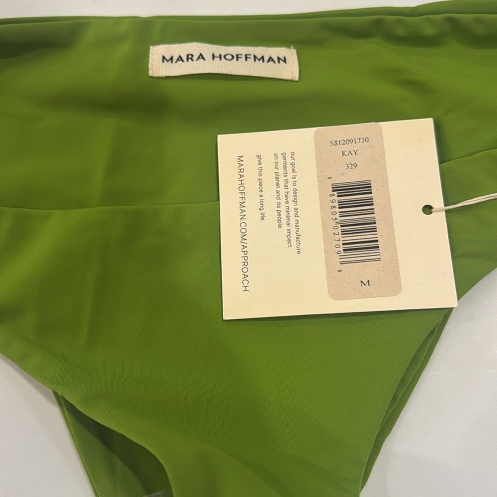 Mara Hoffman Mara Hoffman Kay Bikini Bottom - Cicoria Green Size M Size ONE SIZE - 3 Thumbnail