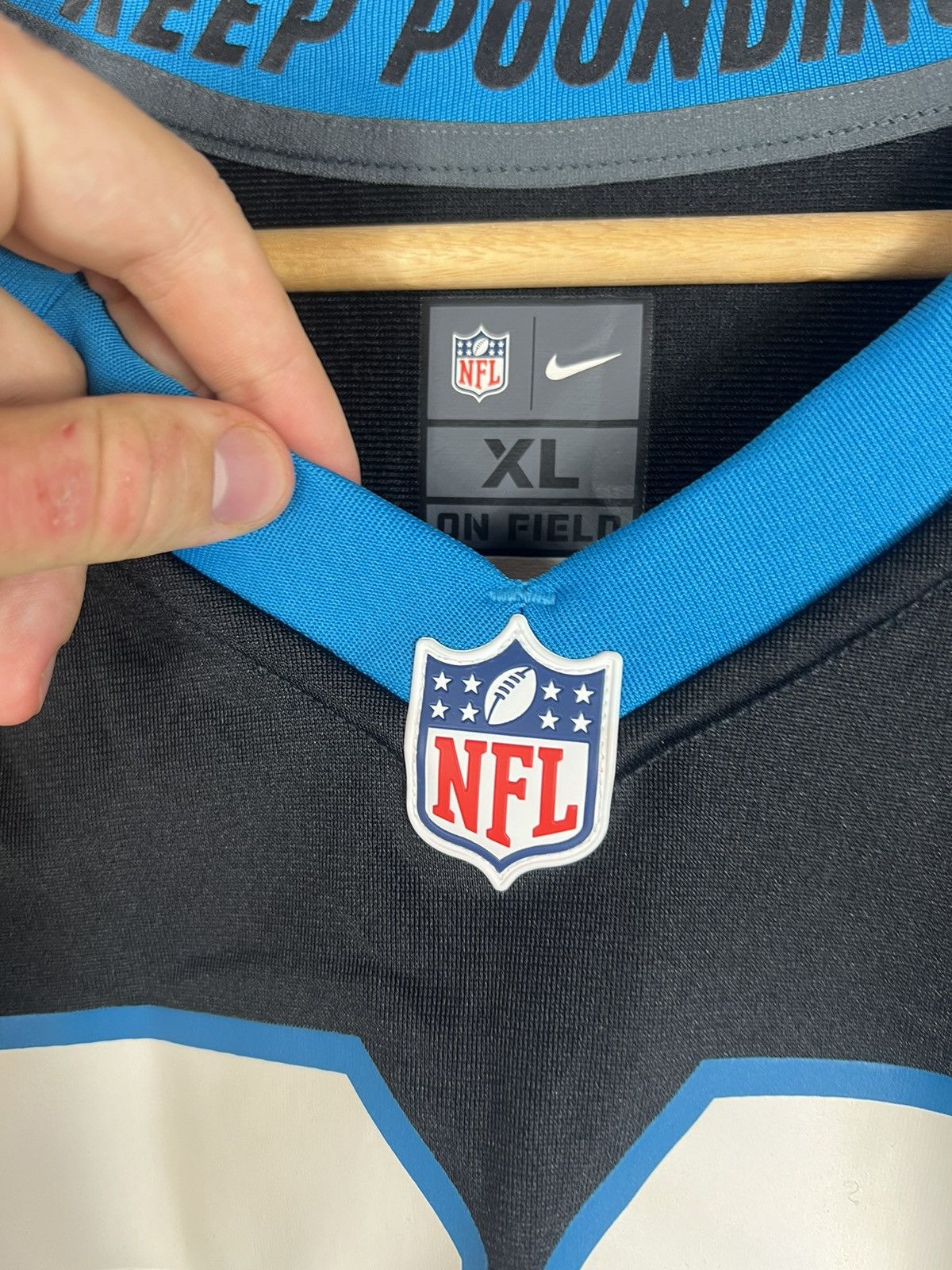 NFL Nike McCAFFREY #22 Carolina Panthers Football Jersey SHIRT Size US XL / EU 56 / 4 - 8 Thumbnail