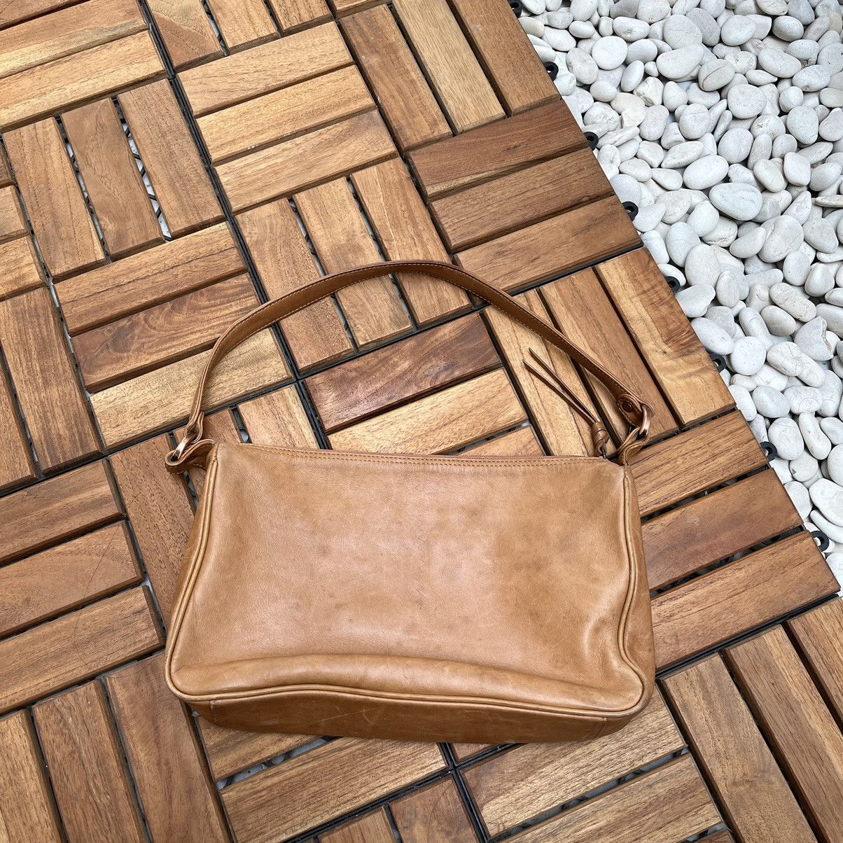 Leather × Y's × Yohji Yamamoto Leather Bag Yohji Yamamoto SACSNY Y'Saccs Vintage Hand Bags Size ONE SIZE - 2 Thumbnail