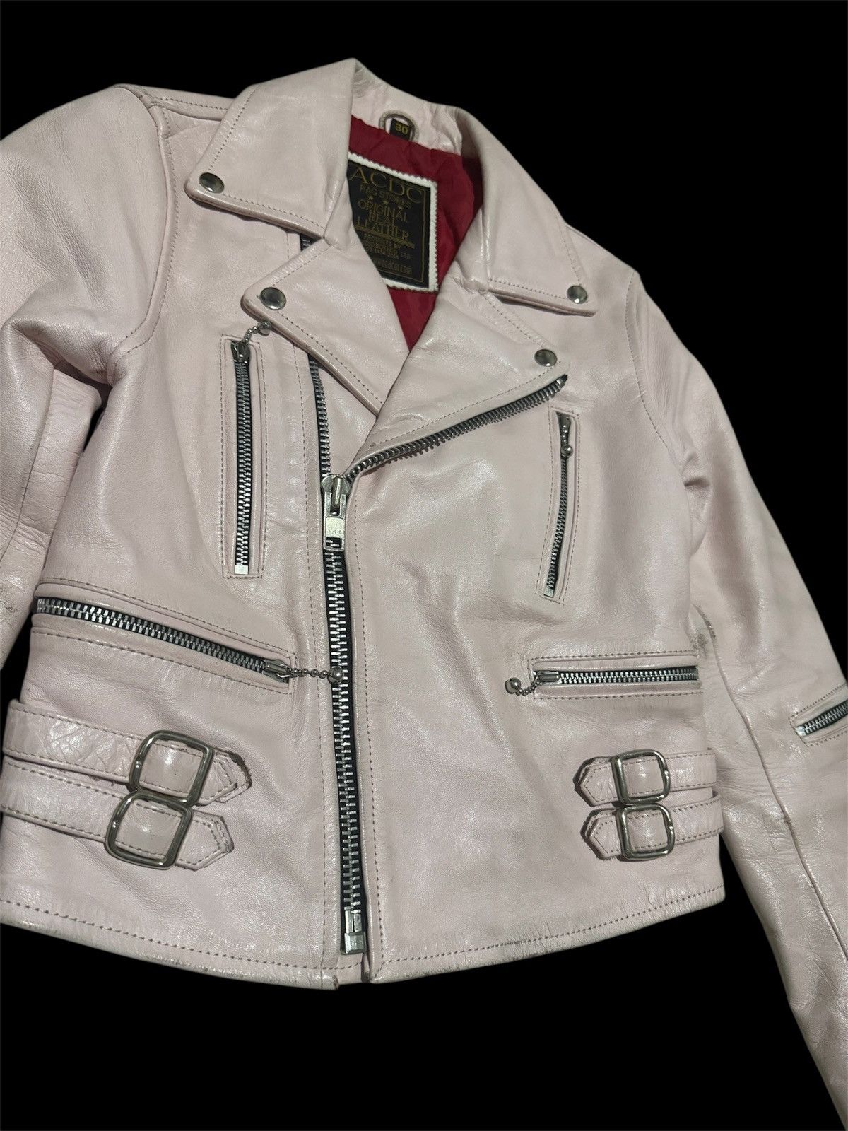 AC/DC × Schott Double Collar Leather Biker ACDC Perfecto Schott Jacket Size US S / EU 44-46 / 1 - 1 Thumbnail