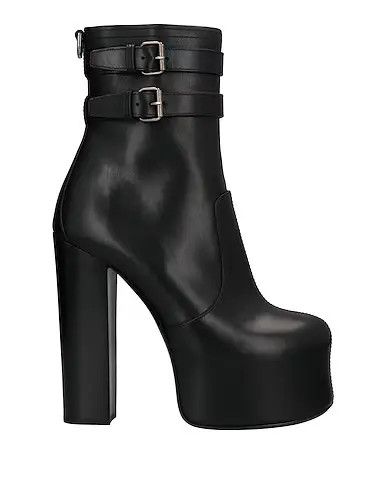 Saint Laurent Paris o1s1wg111024 Cherry 95 Bootie Vit Piuma in Black Size US 5 / IT 35 - 1 Thumbnail