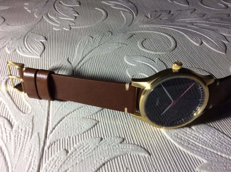 Designer miro blue dial brown leather strap watch Size ONE SIZE - 9 Thumbnail