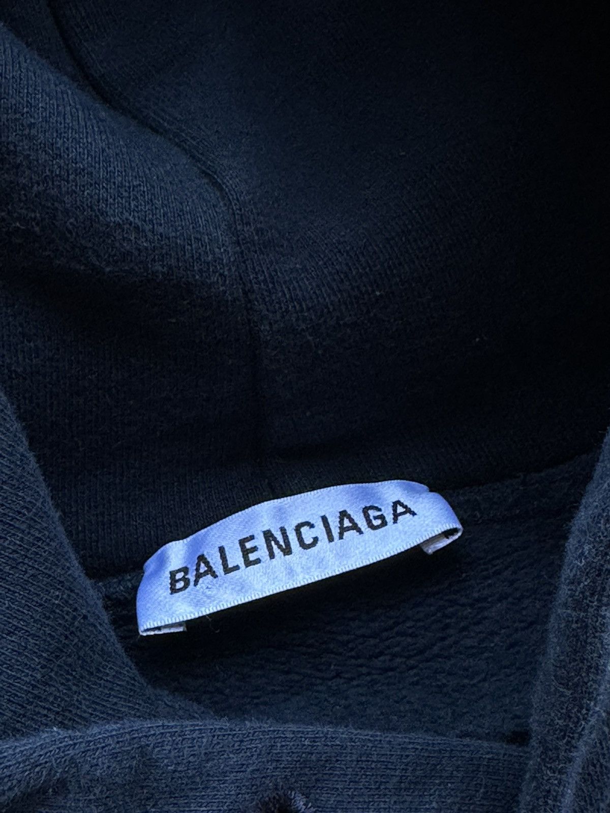 Balenciaga Balenciaga Navy Script logo hoodie - Medium Size US M / EU 48-50 / 2 - 4 Thumbnail