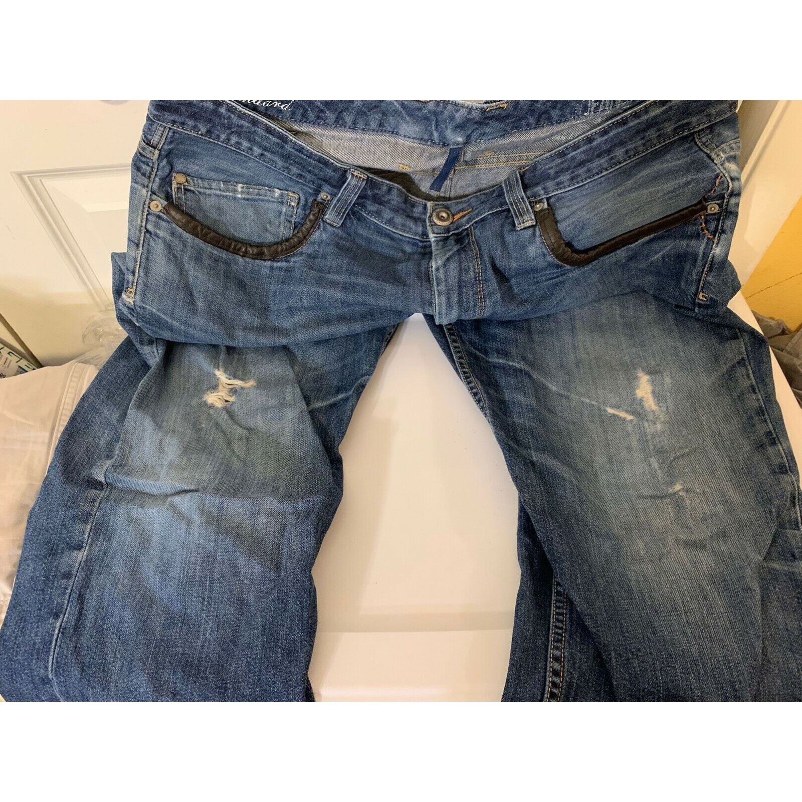 Tommy Bahama Tommy Bahama Jeans Standard 38 X 32 Leather Trim Pockets Size US 38 / EU 54 - 3 Thumbnail