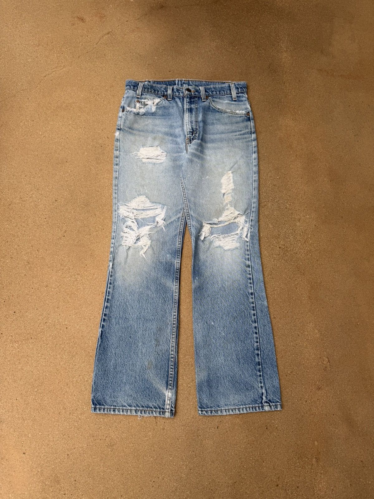 Levi's Vintage 90’s Levi’s 517 Orange Tab Bootcut Flare Jeans 31x29 Size US 31 - 1 Thumbnail