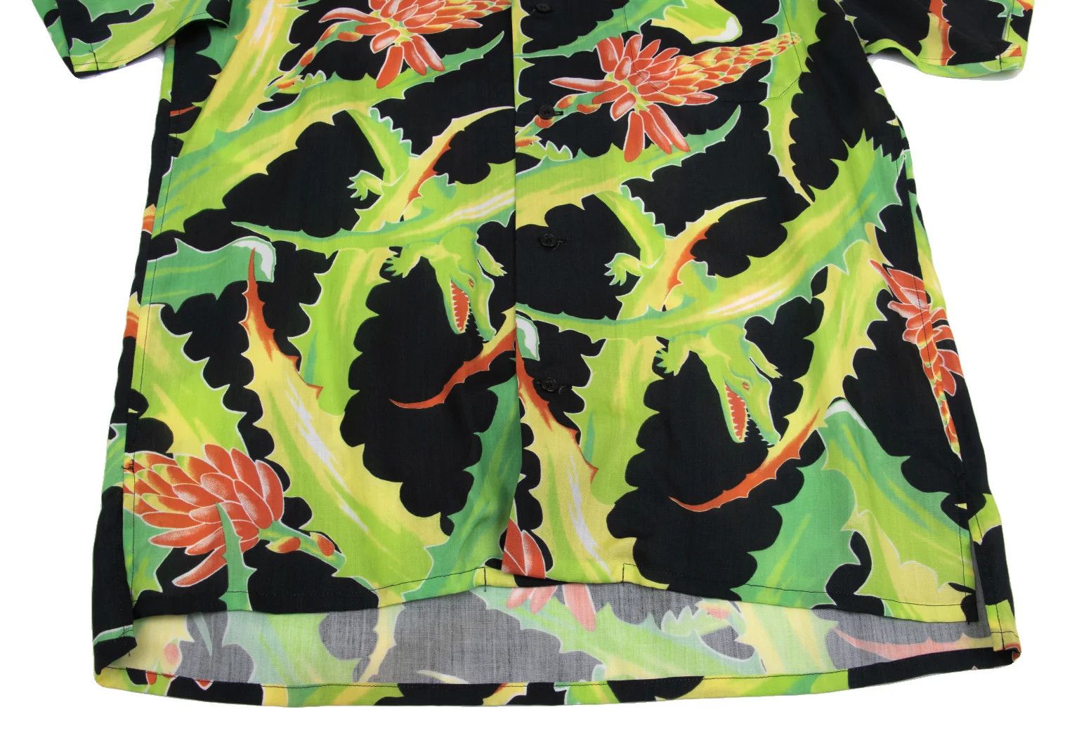 Yohji Yamamoto Yohji Yamamoto Crocodile Aloe Print Aloha Shirt Size US M / EU 48-50 / 2 - 9 Thumbnail