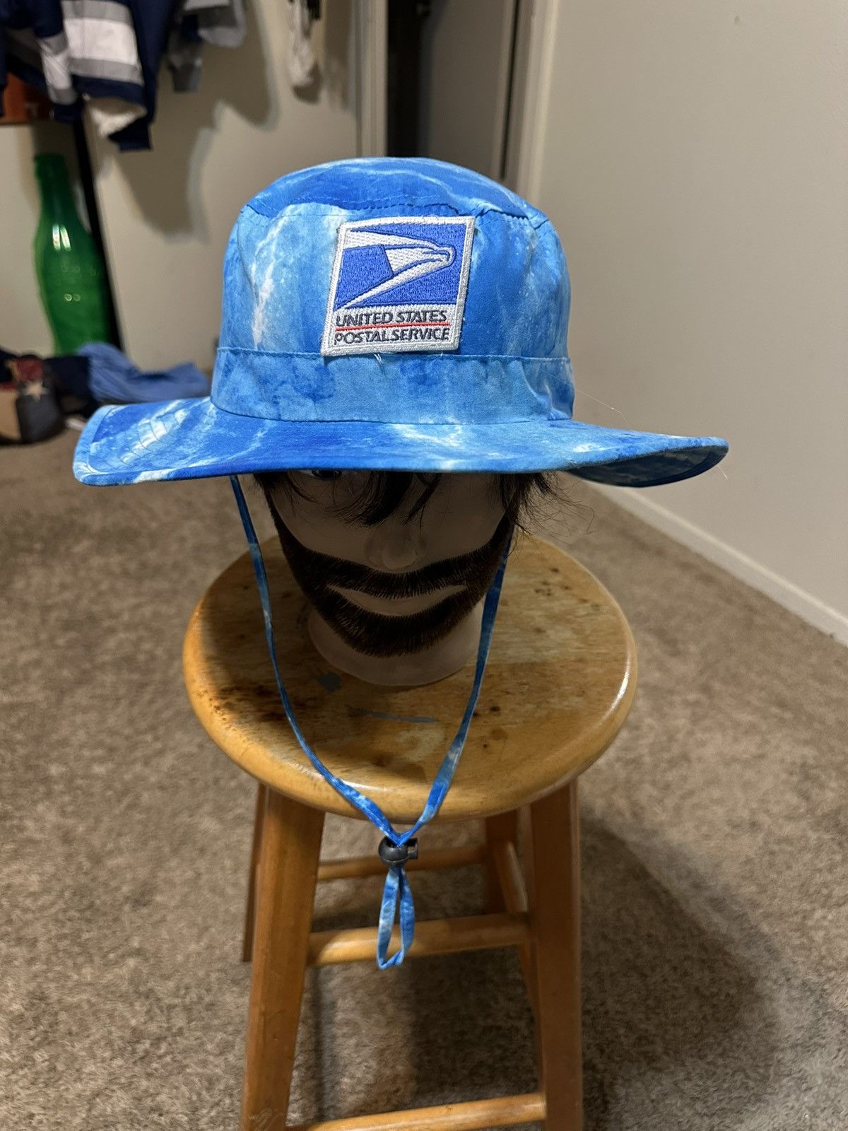 Anti Social Social Club Vintage USPS Mailman “triple sky blue” bucket hat 00s Size ONE SIZE - 2 Thumbnail