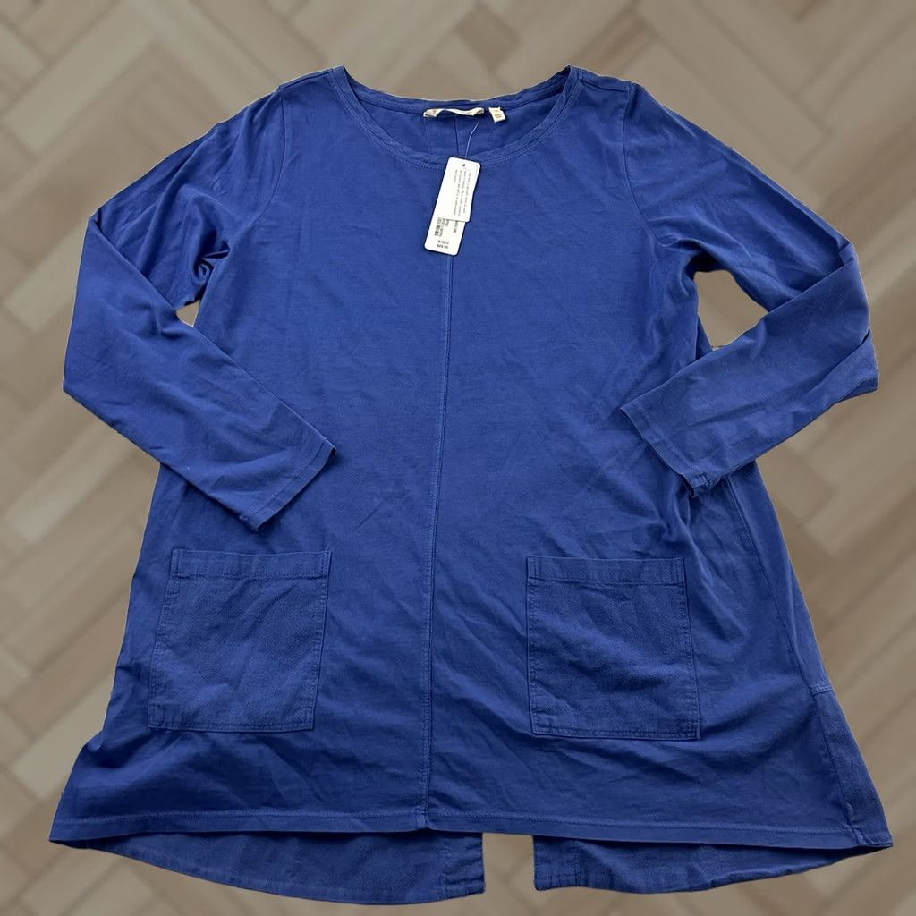 Soft Surroundings Soft Surroundings Shasta Tunic Top Blouse Long Sleeve Blue M Womens Size M / US 6-8 / IT 42-44 - 1 Thumbnail