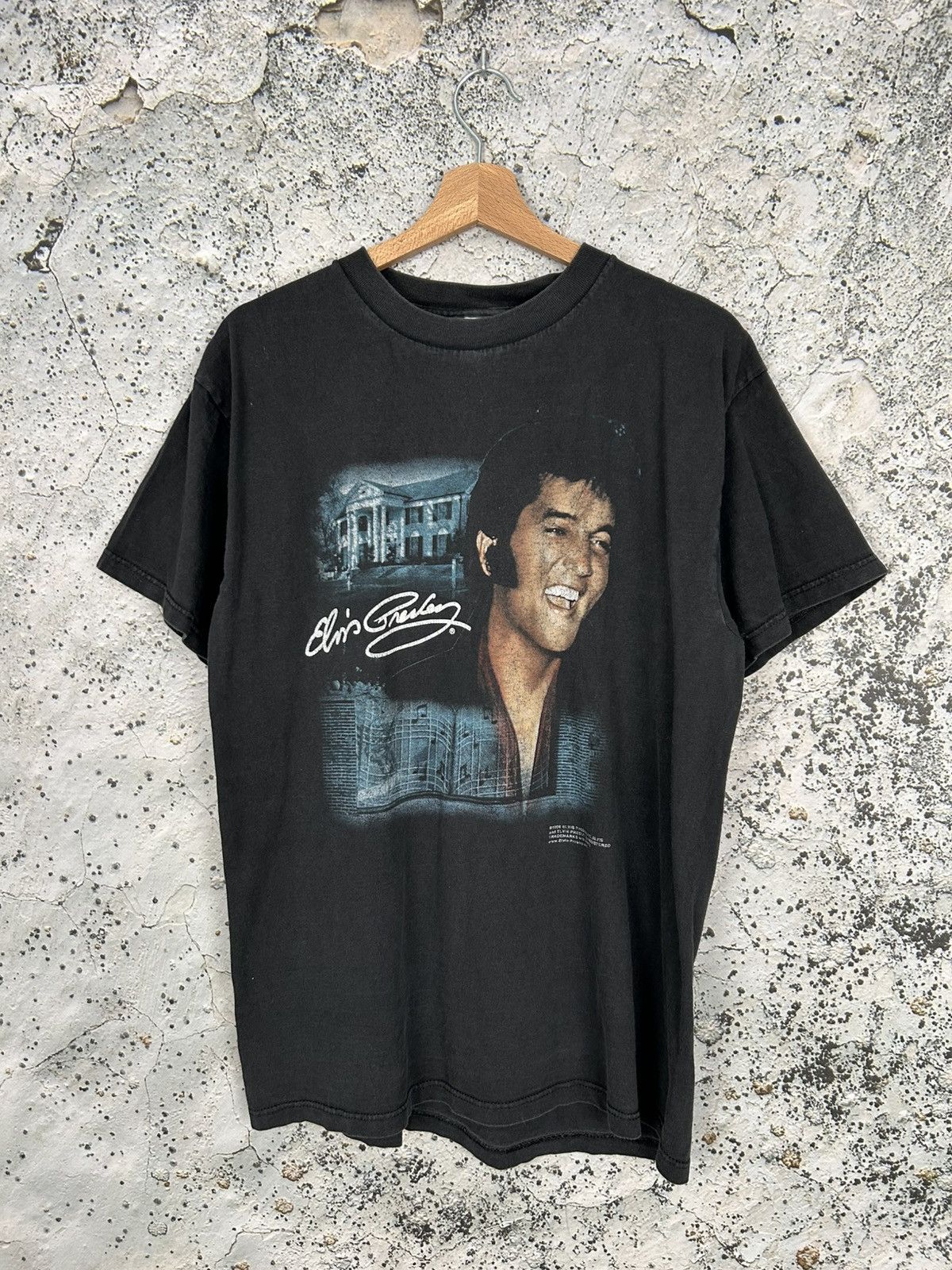 Band Tees Vintage Elvis Presley 1996 Graphic Tee Band Rock Skate Size US L / EU 52-54 / 3 - 1 Thumbnail