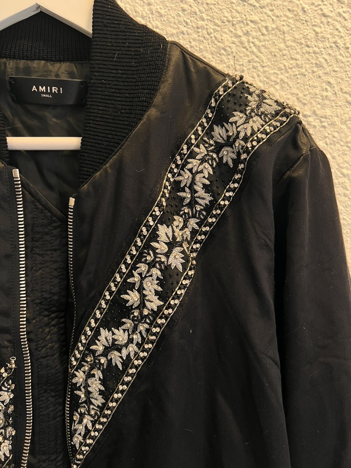 Amiri Amiri Satin Guitar Strap Bomber Size US S / EU 44-46 / 1 - 4 Thumbnail