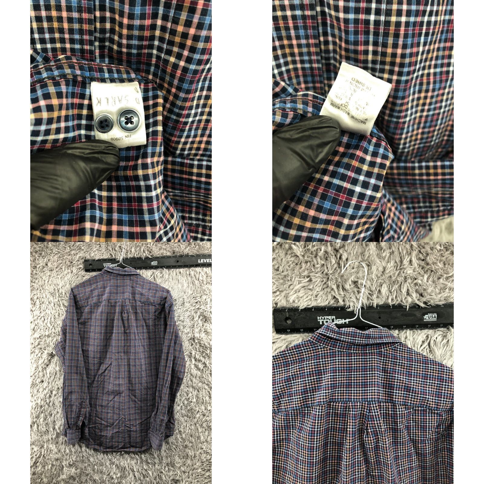 Roundtree & Yorke Roundtree & Yorke Shirt LT Mens Long Sleeve Button-Down Collar Multicolor Plaid Size US L / EU 52-54 / 3 - 8 Thumbnail