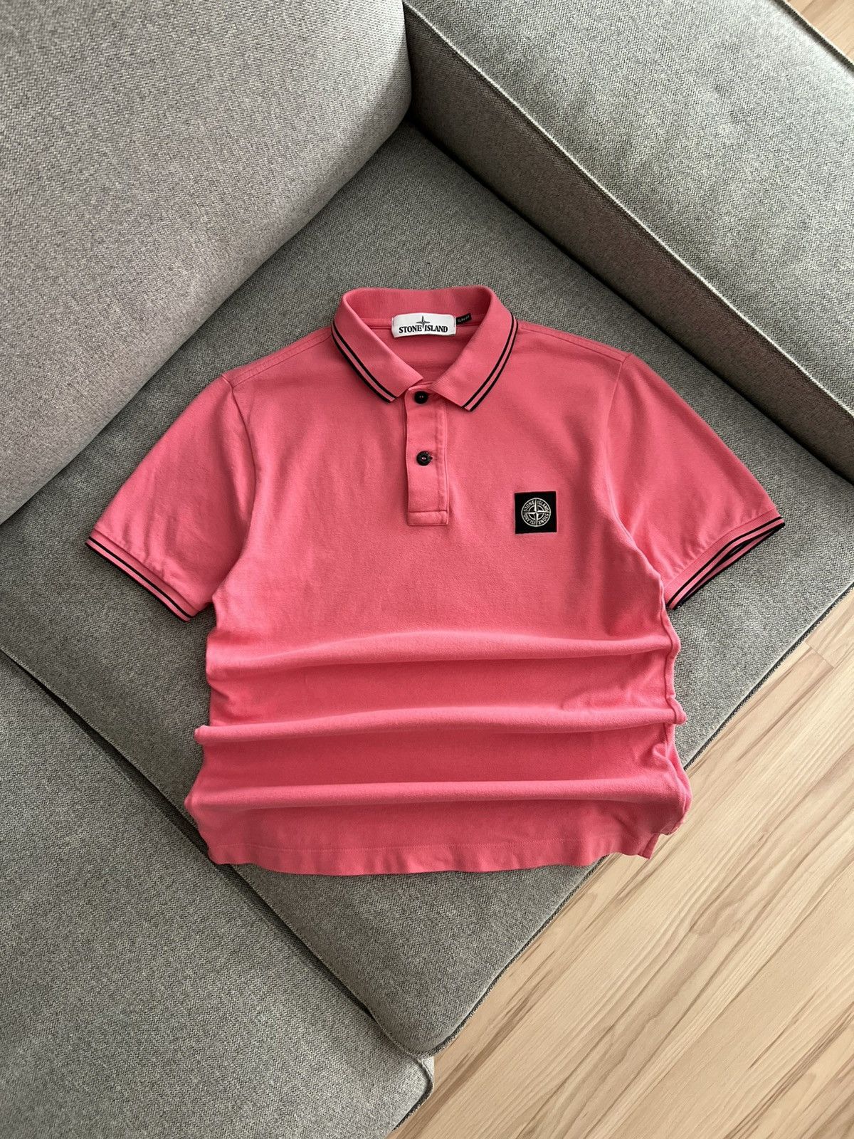 Stone Island Stone Island Pink Polo Shirt Size US S / EU 44-46 / 1 - 1 Thumbnail