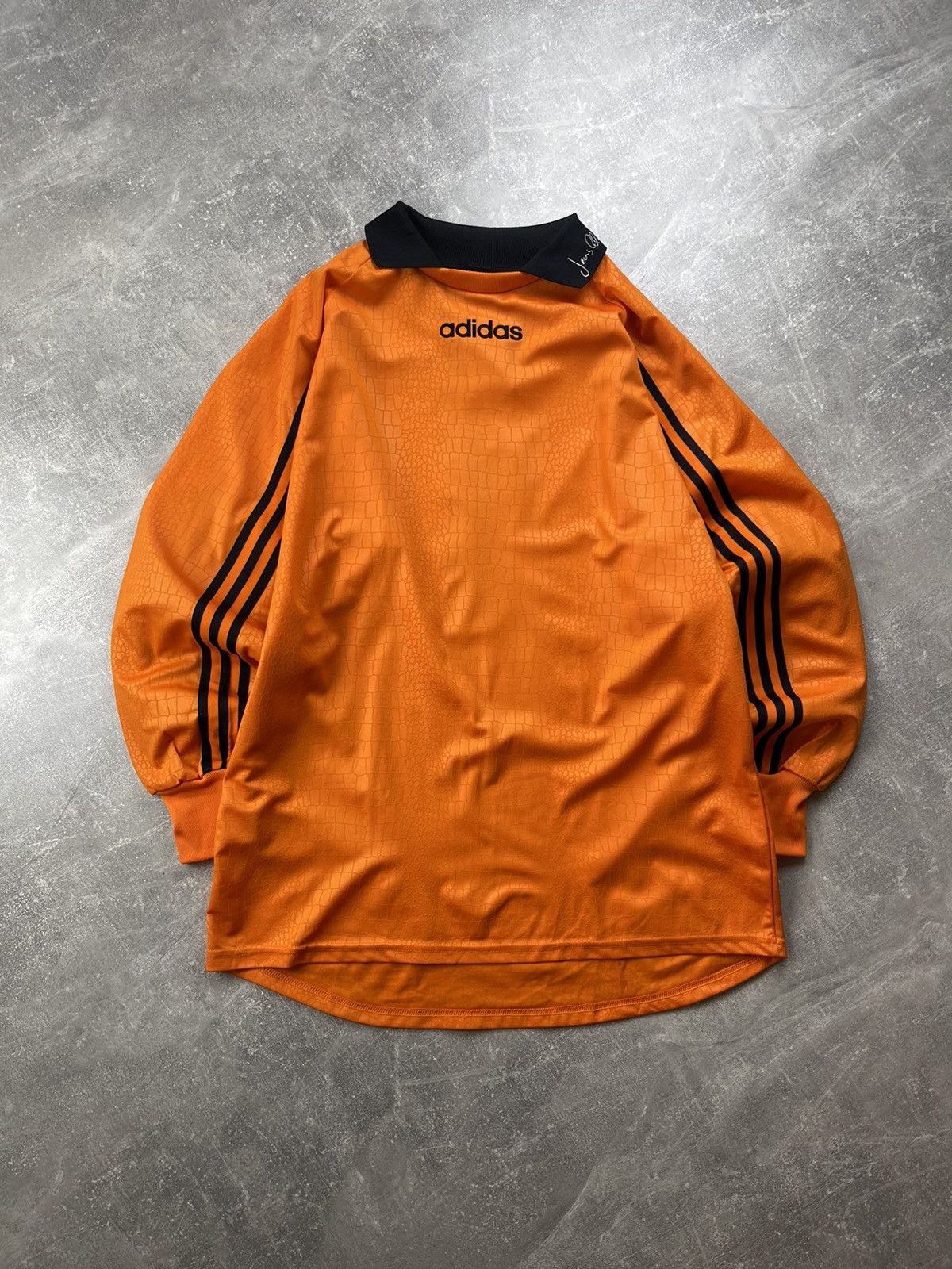 Adidas × Vintage Vintage Adidas Jens Lehmann Goalkeeper Jersey 1 Orange Black Size US L / EU 52-54 / 3 - 2 Thumbnail