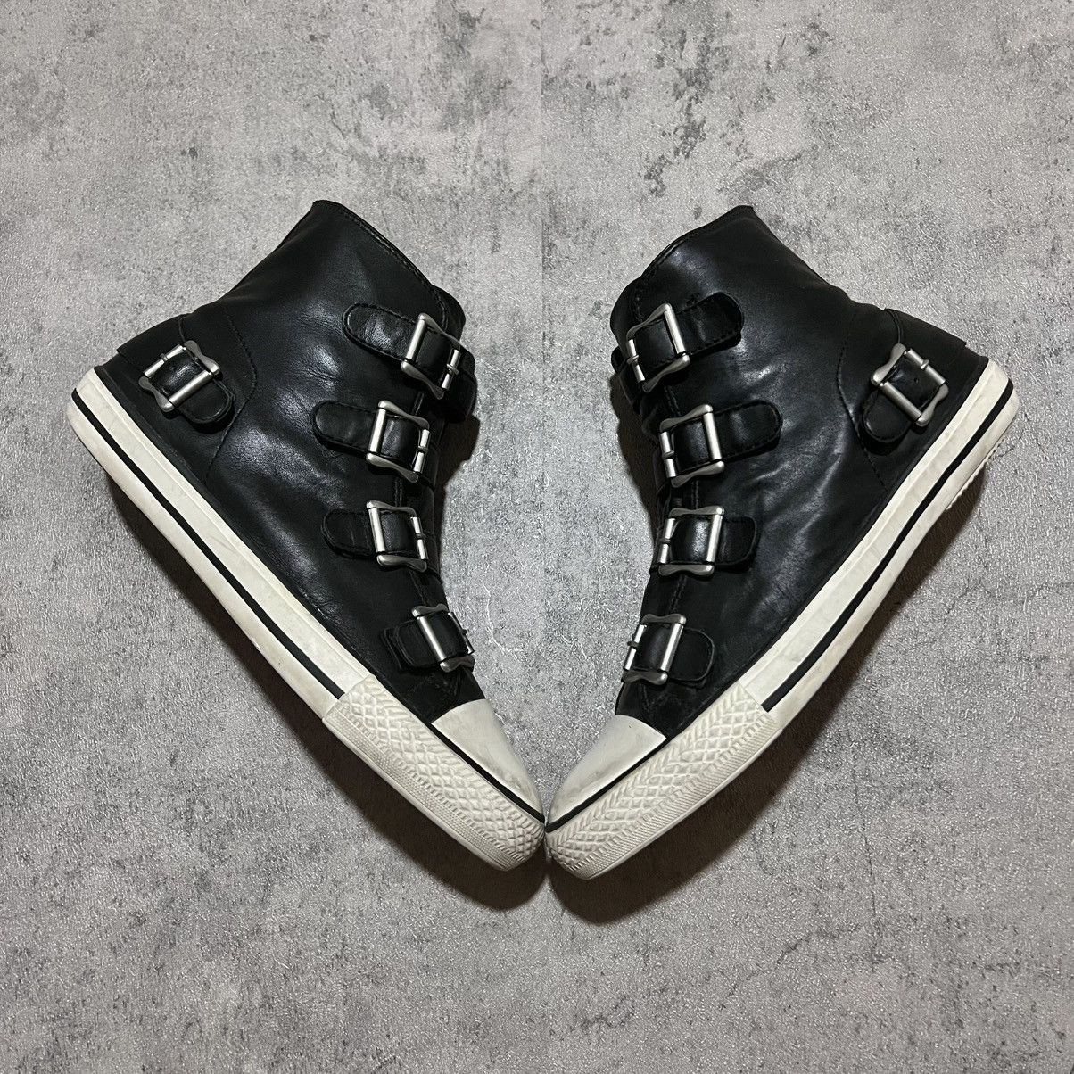 ASH Ash Vincent Strap Leather Hedi Slimane Indie Sleaze Punk Size US 8 / EU 41 - 2 Thumbnail