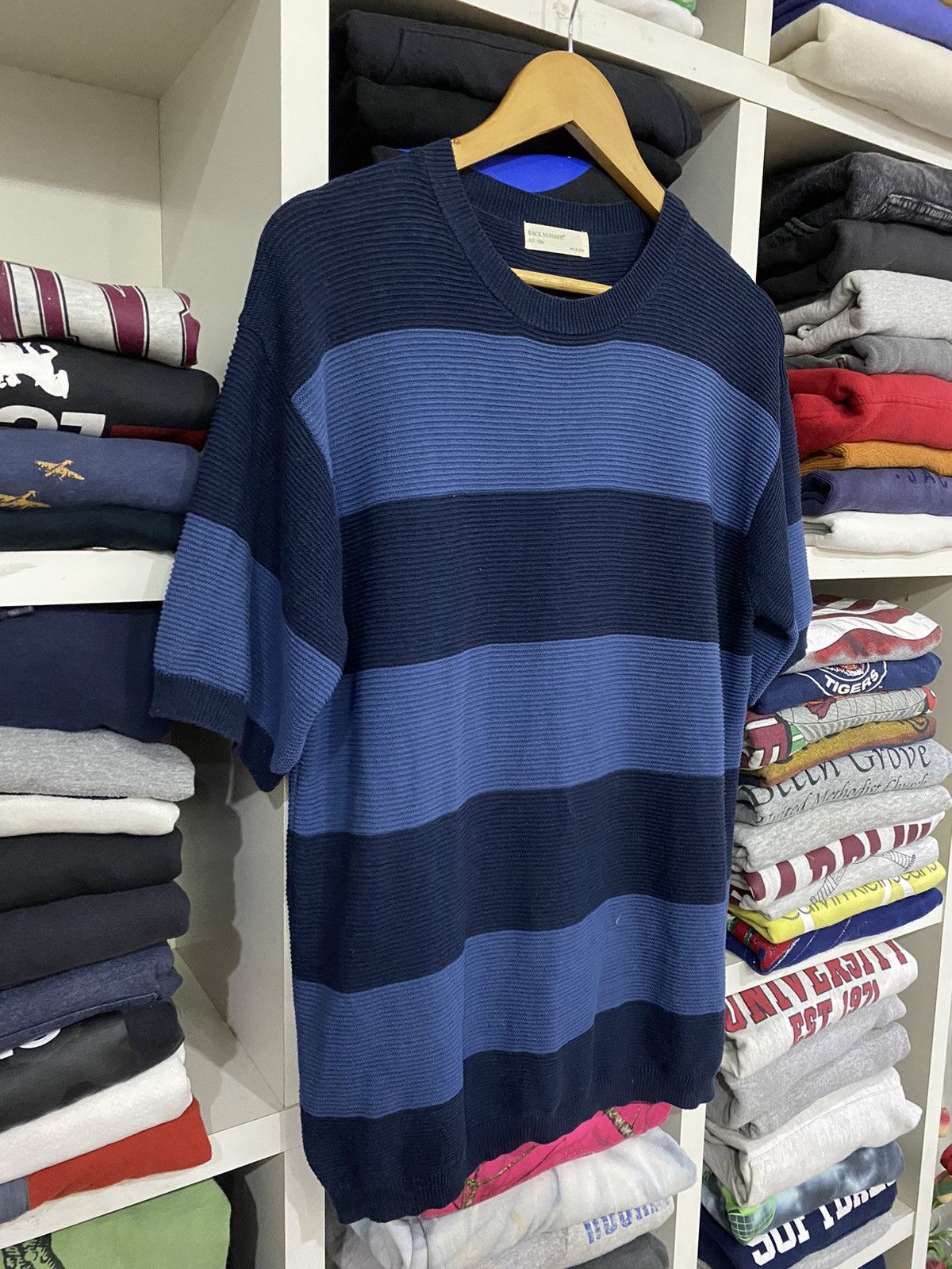 Japanese Brand Back Number Stripe Tee Size US M / EU 48-50 / 2 - 4 Thumbnail