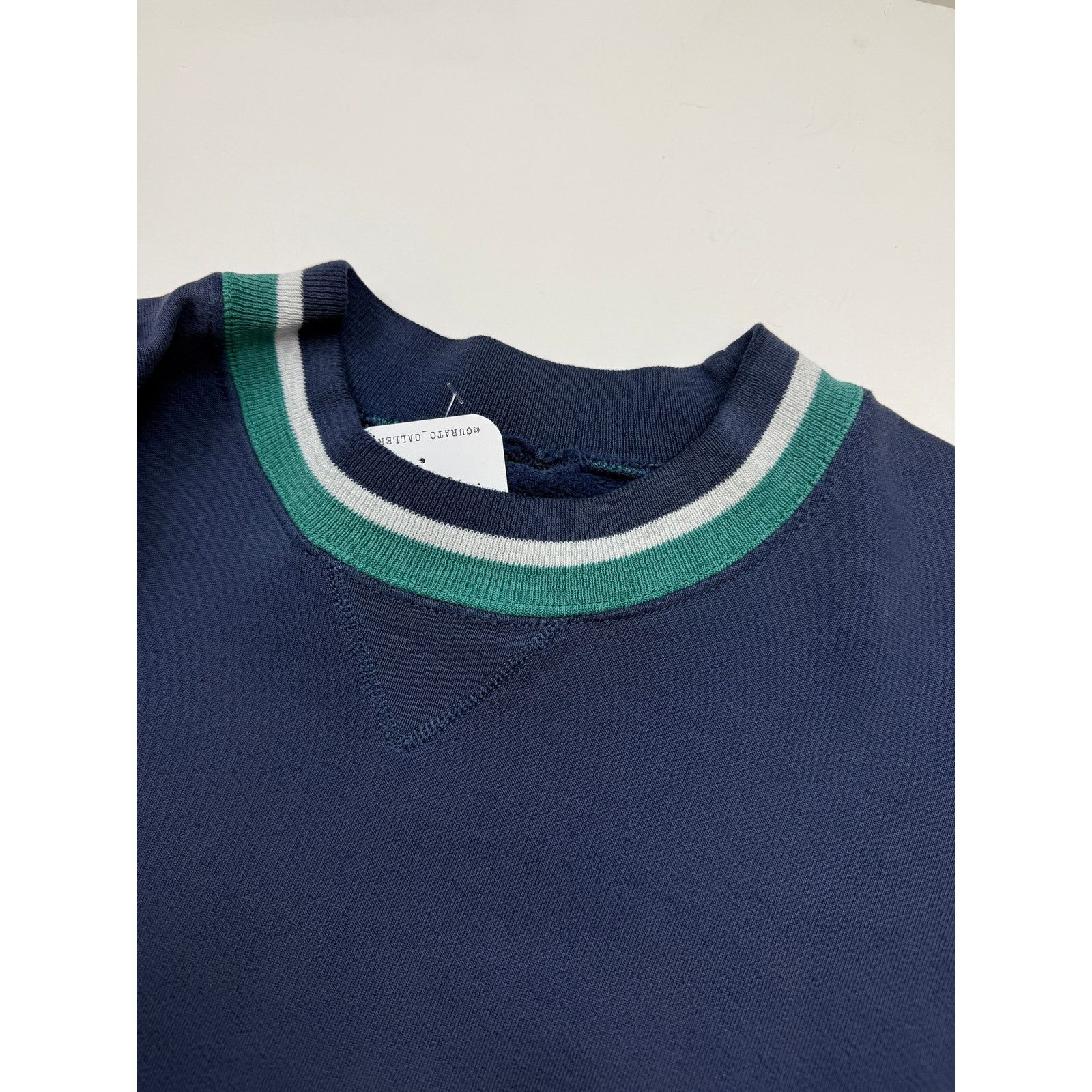 Vintage Vintage 90s Blank Striped Cuffs Navy Blue Size XL Size US XL / EU 56 / 4 - 4 Thumbnail