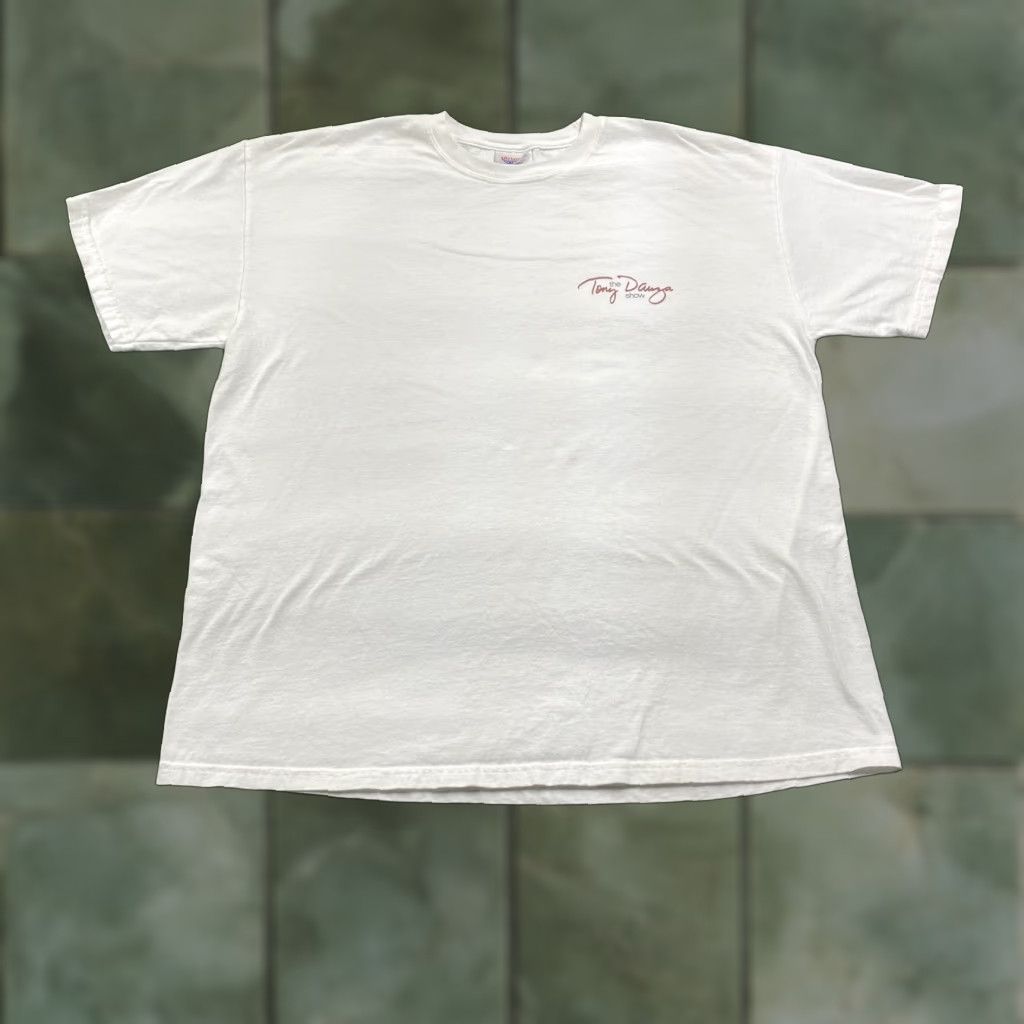 Vintage VINTAGE The Tony Danza Show Shirt Mens XL White 90S Y2K Promo Tee Size US XL / EU 56 / 4 - 1 Thumbnail