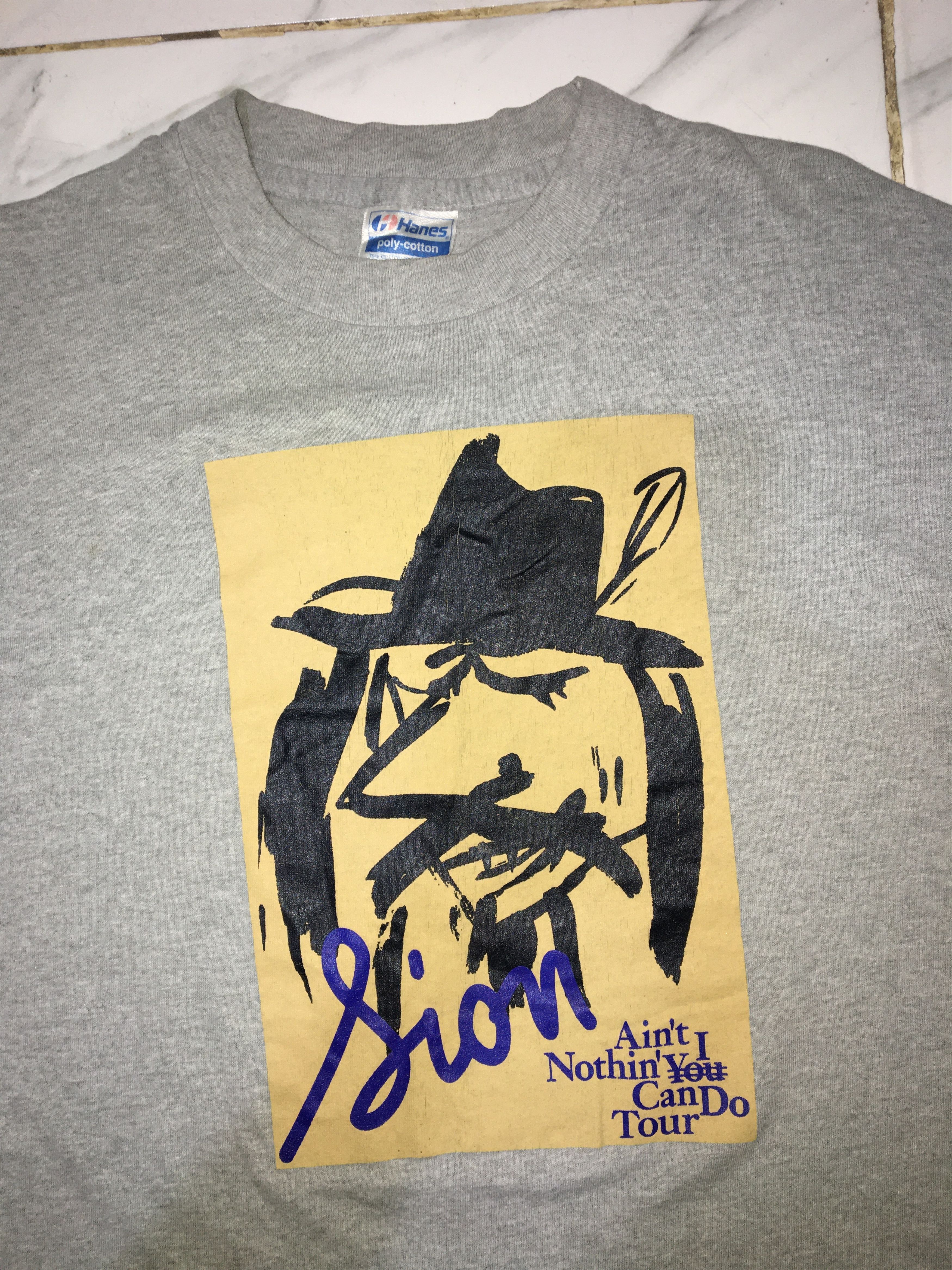 Hanes Vintage Sion Ain’t Nothin’I Can Do Tour Tshirt Size US L / EU 52-54 / 3 - 2 Thumbnail
