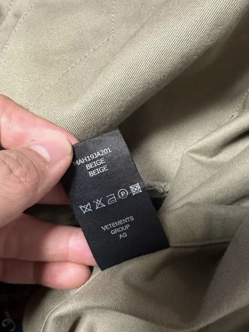 Vetements Vetements Inside Out Cotton Jacket Beige Size US S / EU 44-46 / 1 - 6 Thumbnail