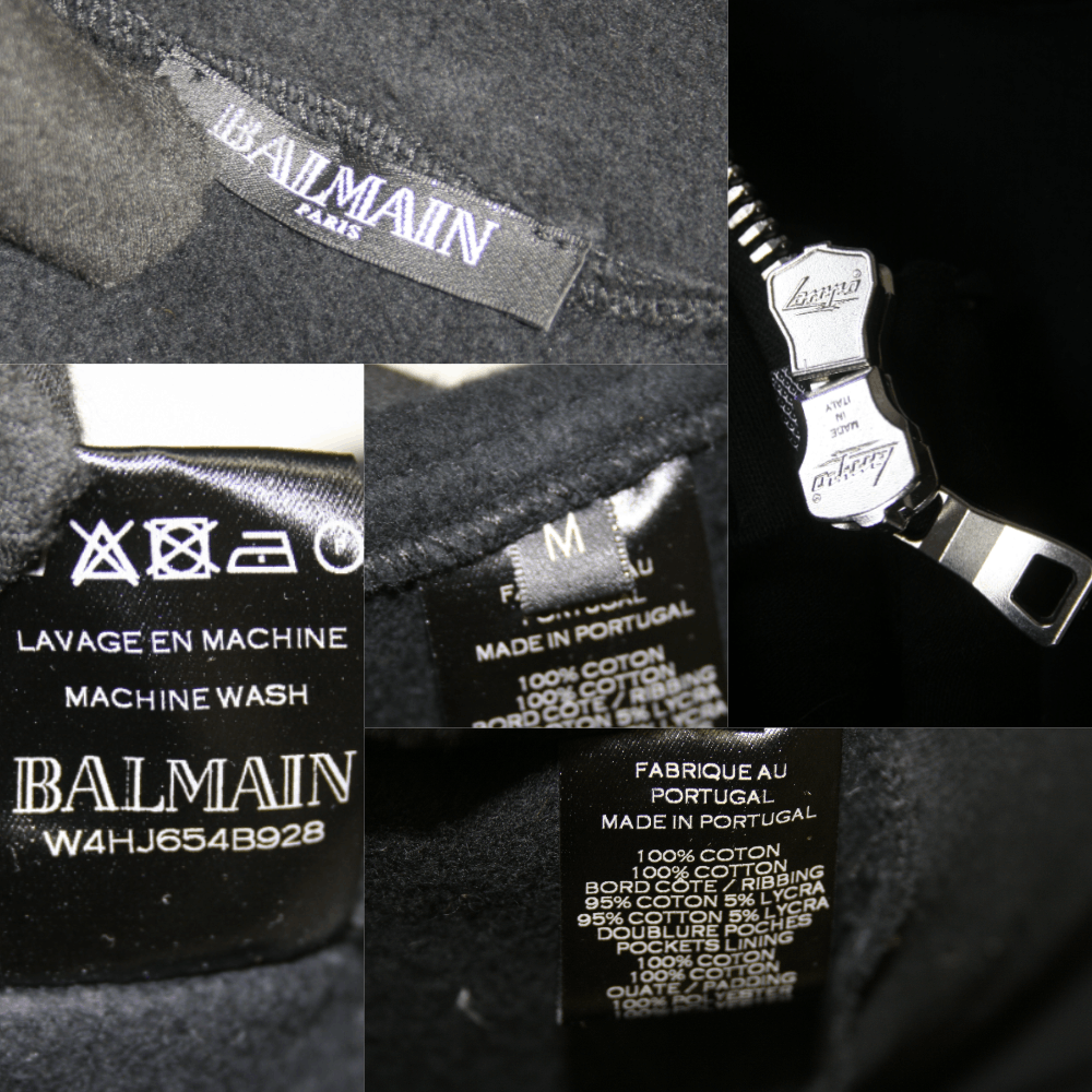 Balmain Biker Zippers Hoodie Jacket Size US M / EU 48-50 / 2 - 9 Thumbnail