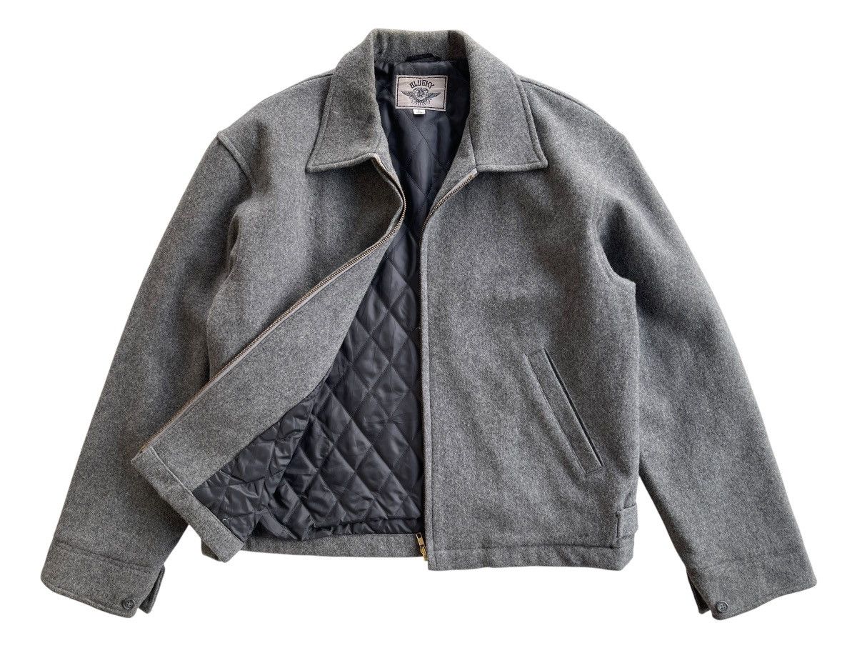 Japanese Brand 90s Blueky Street Surf Wool Blouson Jacket Size US L / EU 52-54 / 3 - 3 Thumbnail