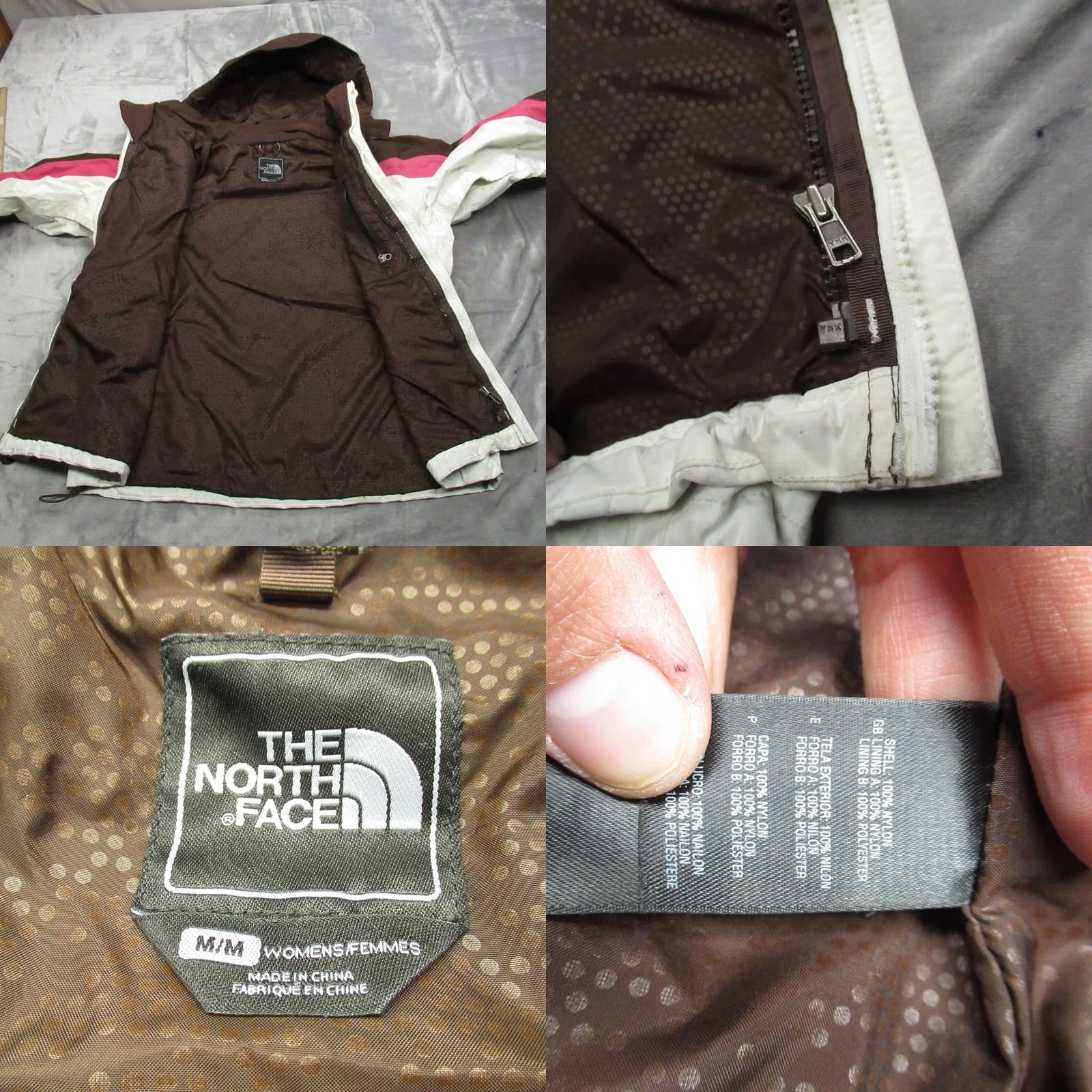The North Face VINTAGE The North Face Jacket Women Medium Pink White Waterproof Hooded 3in1 SHELL Rain Snow Size M / US 6-8 / IT 42-44 - 8 Thumbnail
