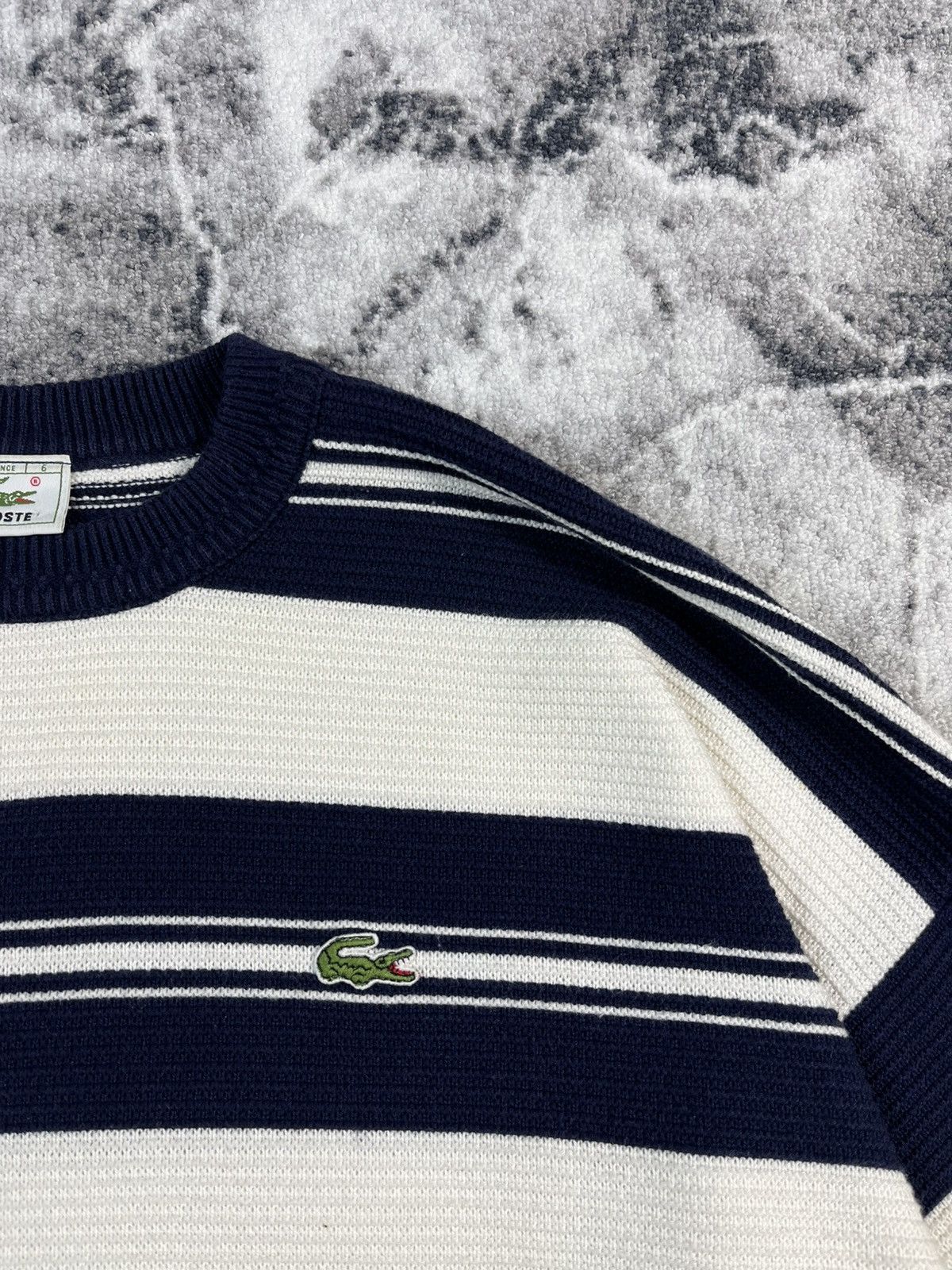 Lacoste Lacoste Vintage Striped Knit Sweater Size US L / EU 52-54 / 3 - 4 Thumbnail