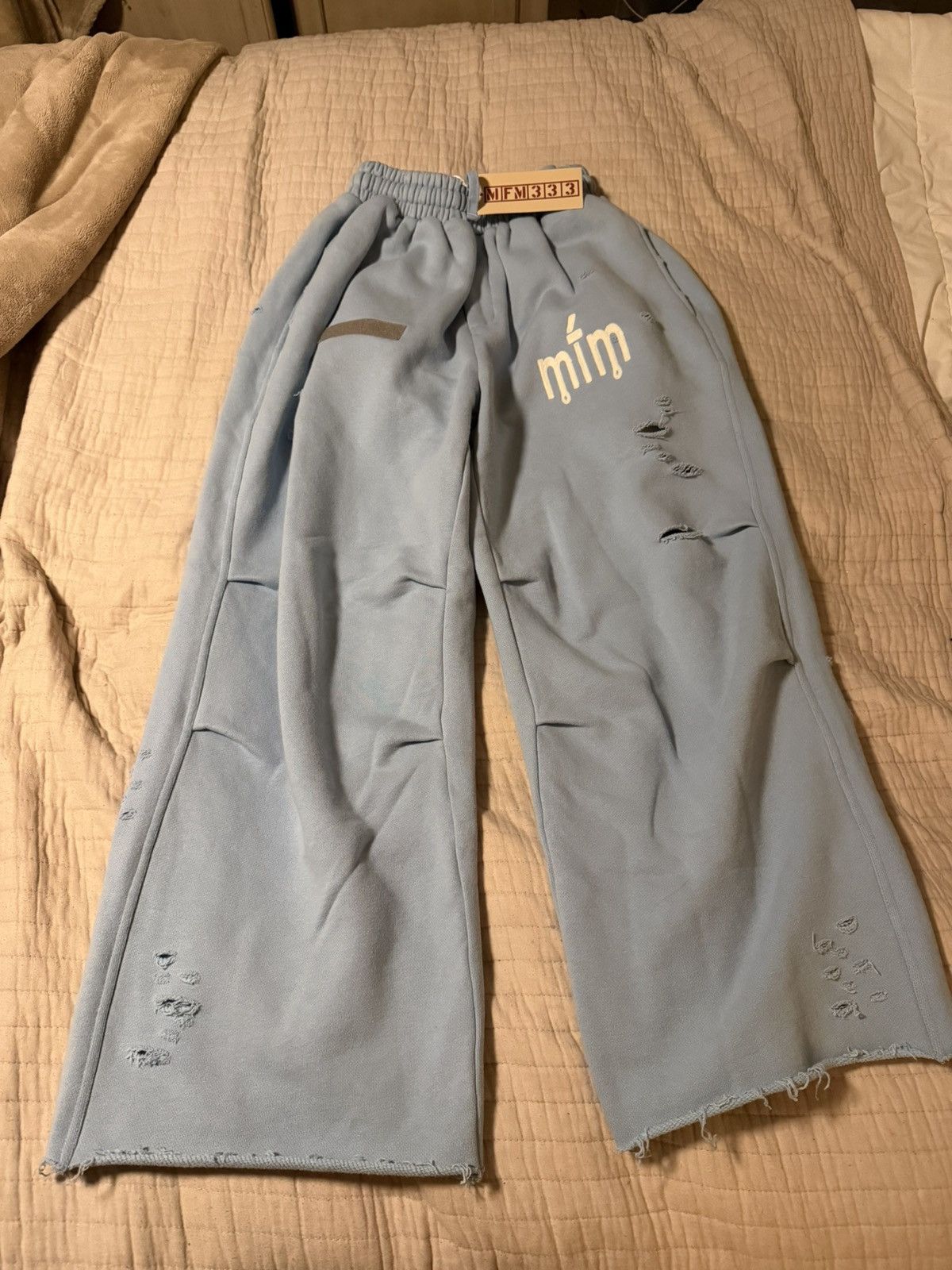 murd333r.fm Murd333r.FM Sweatpants Light Blue Size S Size US 32 / EU 48 - 1 Thumbnail