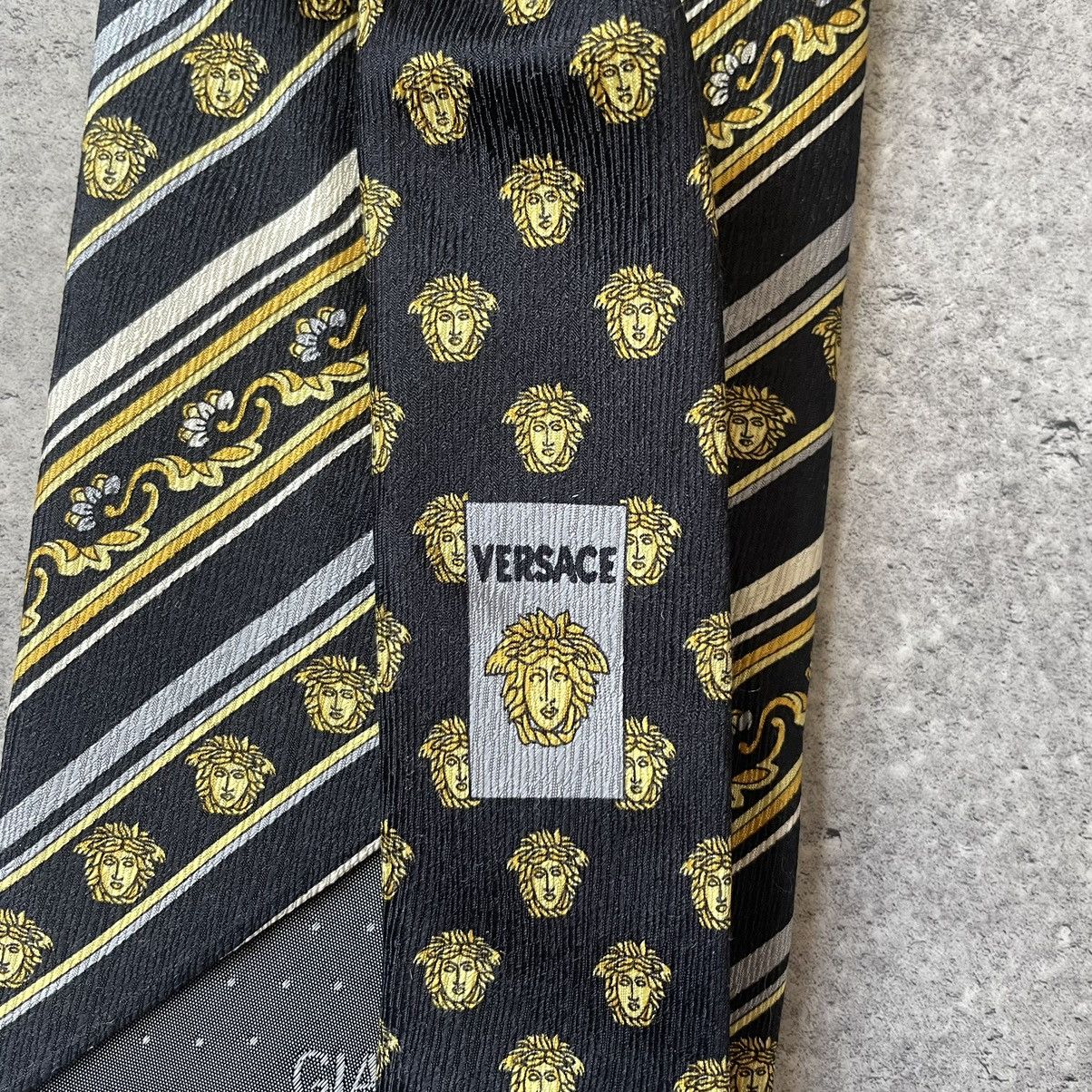 Versace Vintage 90s Giana Versace Monogram Tie Medusa Size ONE SIZE - 6 Thumbnail