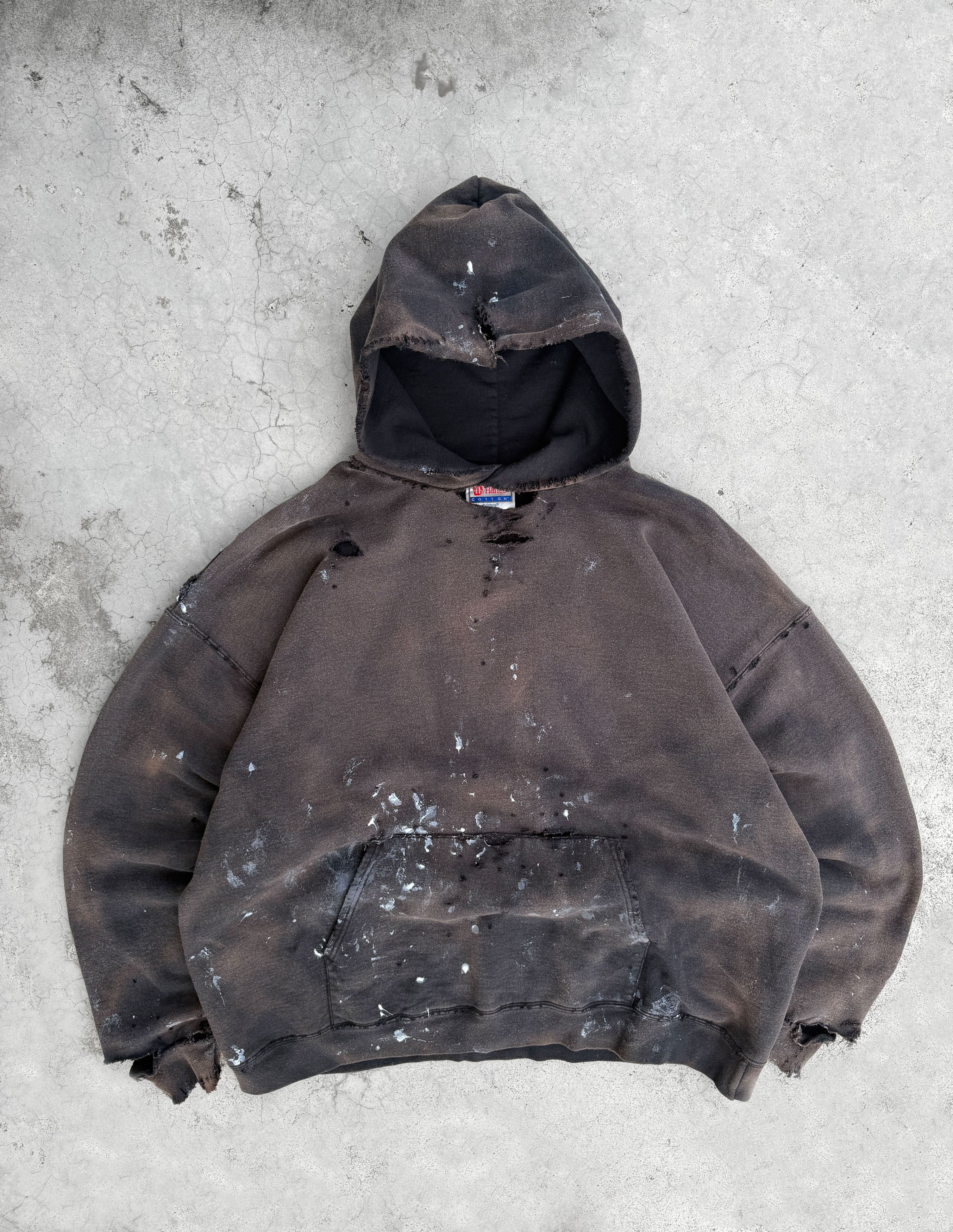 Vintage Thrashed Distressed & Faded Hoodie ERD Grunge Size US XL / EU 56 / 4 - 1 Thumbnail