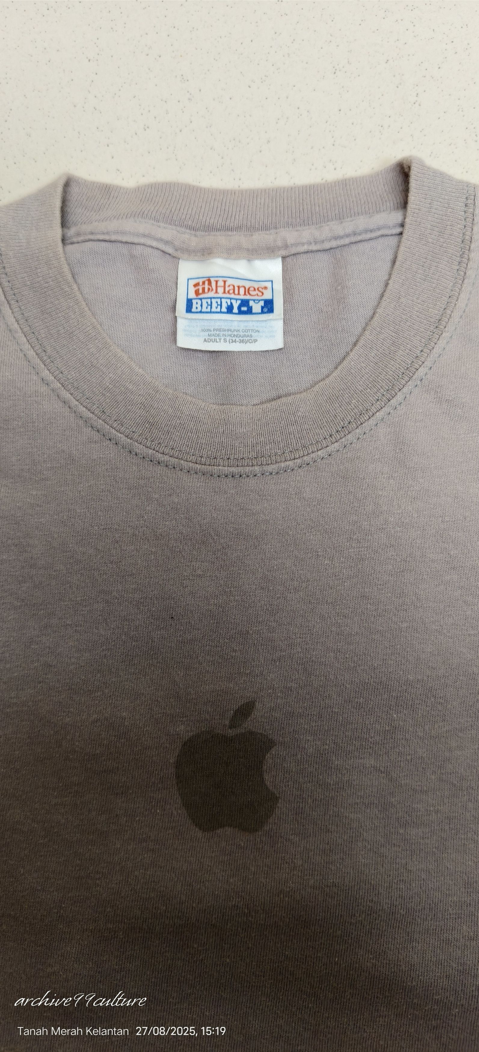 Apple Vintage 90's Apple center logo's earth tone tee Size US S / EU 44-46 / 1 - 14 Thumbnail