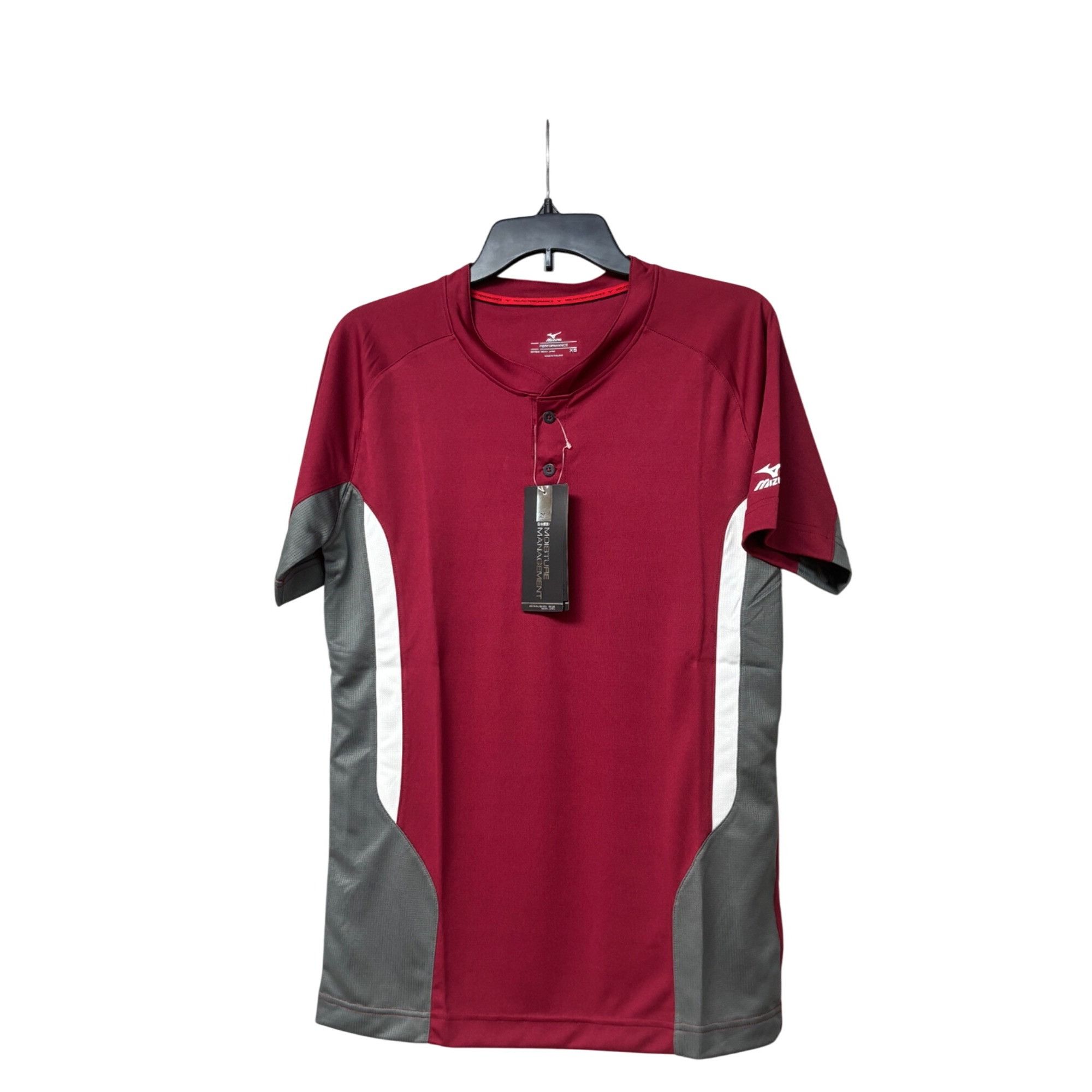 Mizuno Mizuno Men’s Elite 2-Button Baseball Jersey 350527, Cardina Size US XS / EU 42 / 0 - 10 Thumbnail