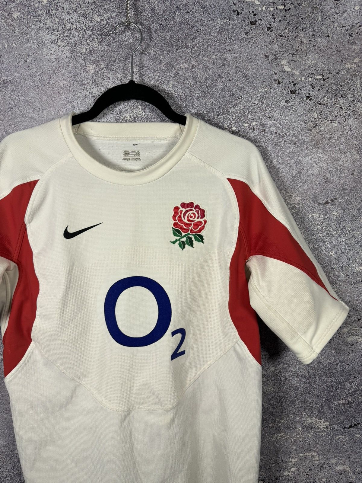 Nike × Vintage ENGLAND 2005 Home Rugby Shirt Nike Player Short Sleeve Mens Size US XL / EU 56 / 4 - 2 Thumbnail