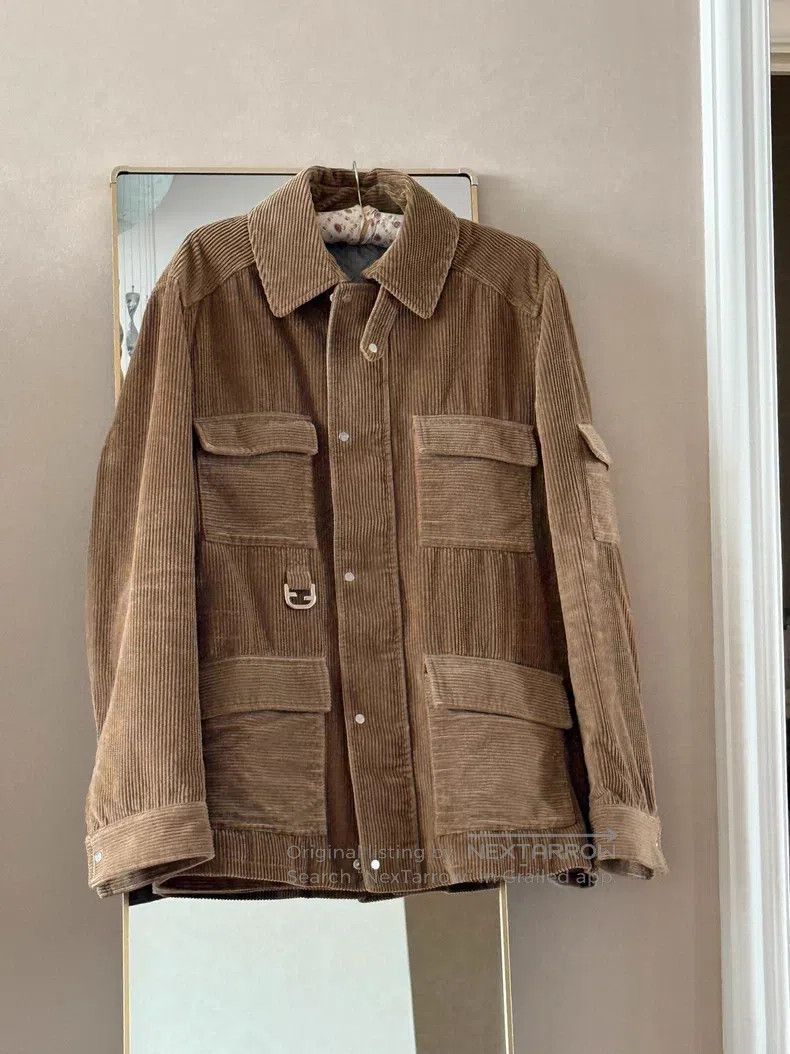 Fendi Fendi Men's Corduroy Jacket Size US M / EU 48-50 / 2 - 1 Thumbnail