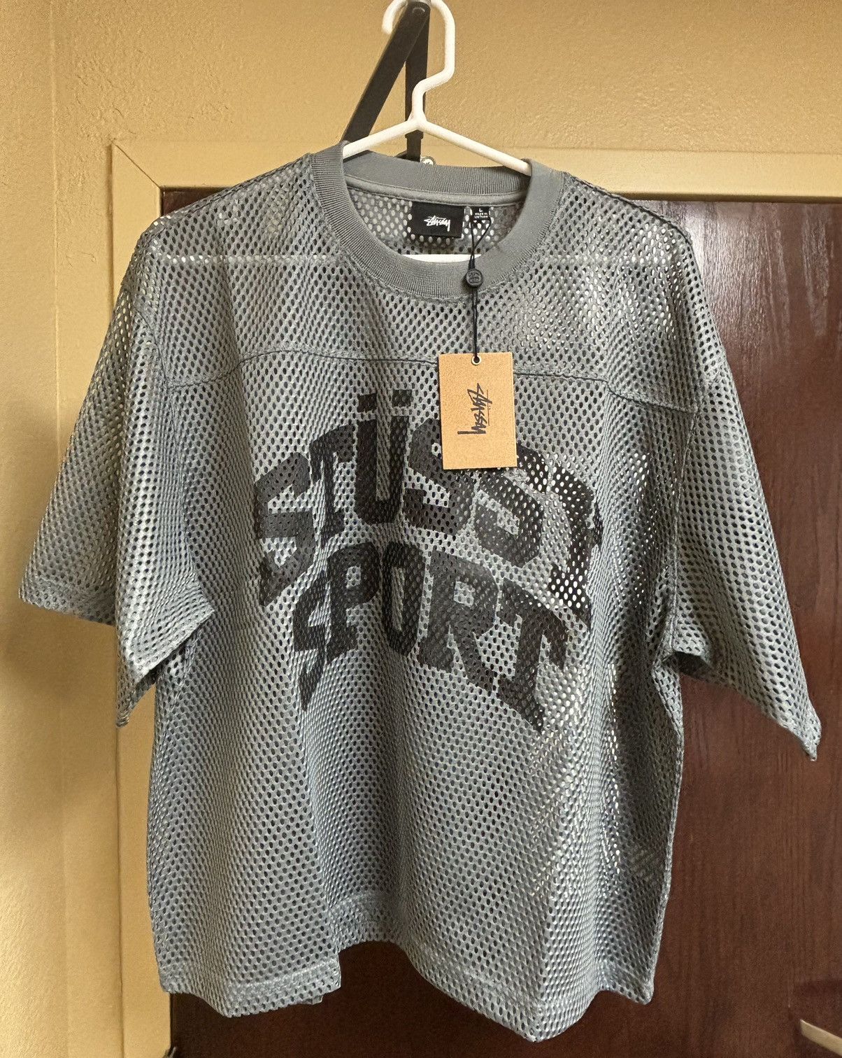 STUSSY SPORT JERSEY Grey Men’s Size Large