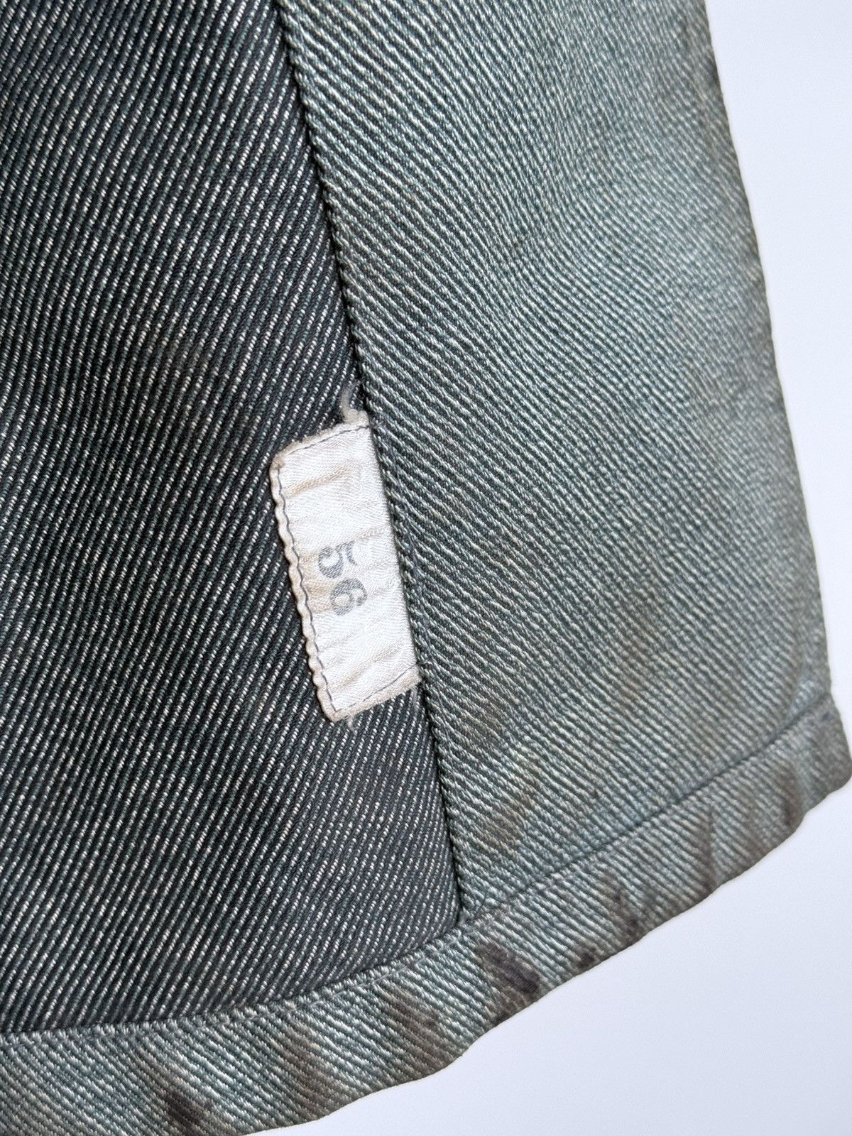 Le Laboureur Vintage 80s Swiss Thrashed Military Work Jacket Size US XL / EU 56 / 4 - 13 Thumbnail