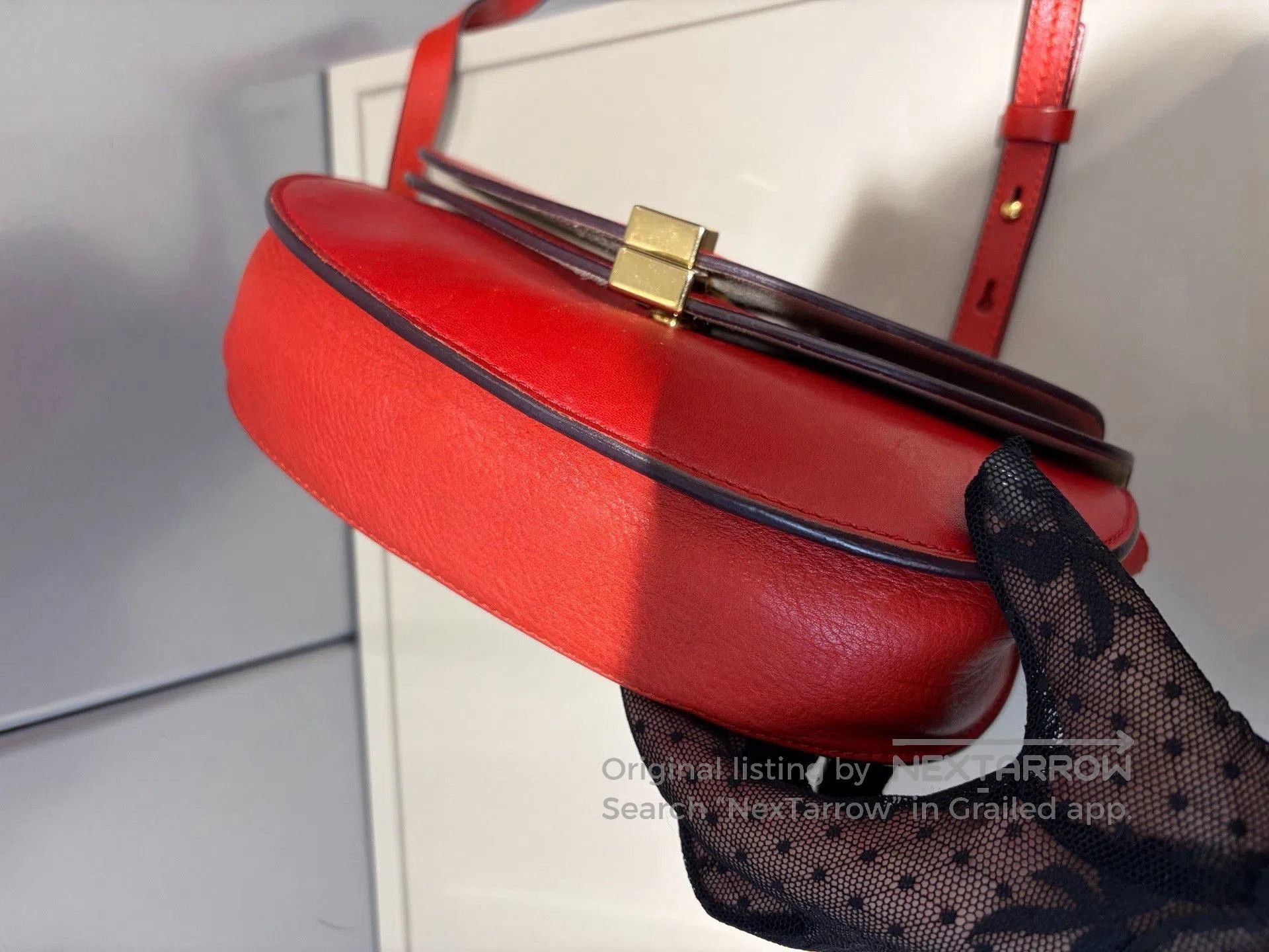 Chloe Chloe Red Leather Crescent Bag. Size ONE SIZE - 7 Thumbnail