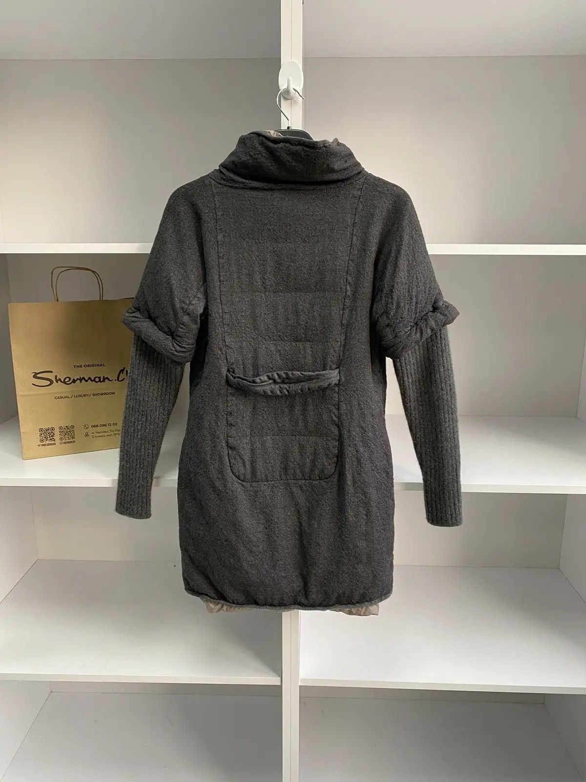 Brunello Cucinelli × Designer × Vintage Vintage Brunello Cucinelli women’s Cashmere Luxury Gray Coat Size M / US 6-8 / IT 42-44 - 12 Thumbnail