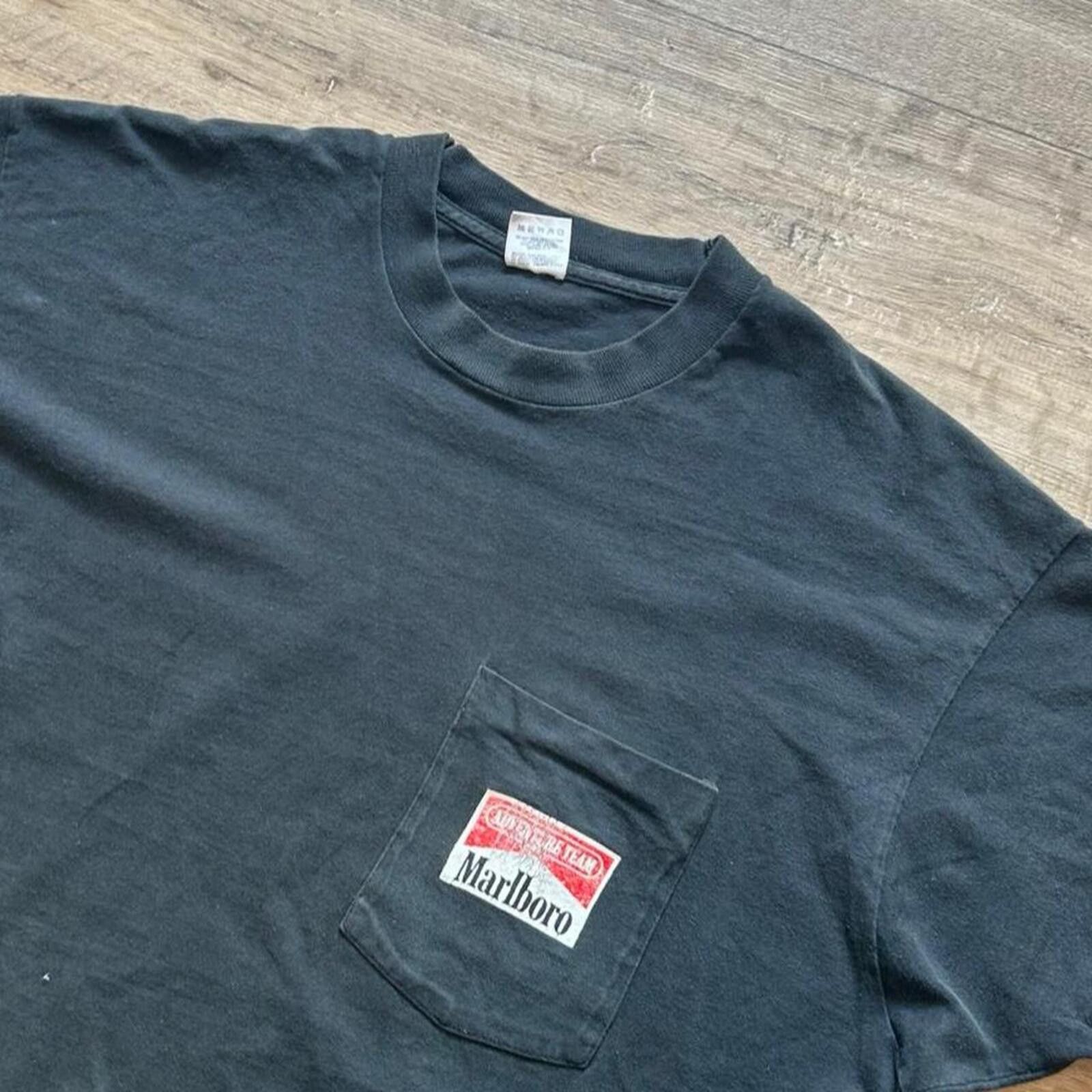 Marlboro Marlboro Men's Black Tshirt Size US XL / EU 56 / 4 - 4 Thumbnail