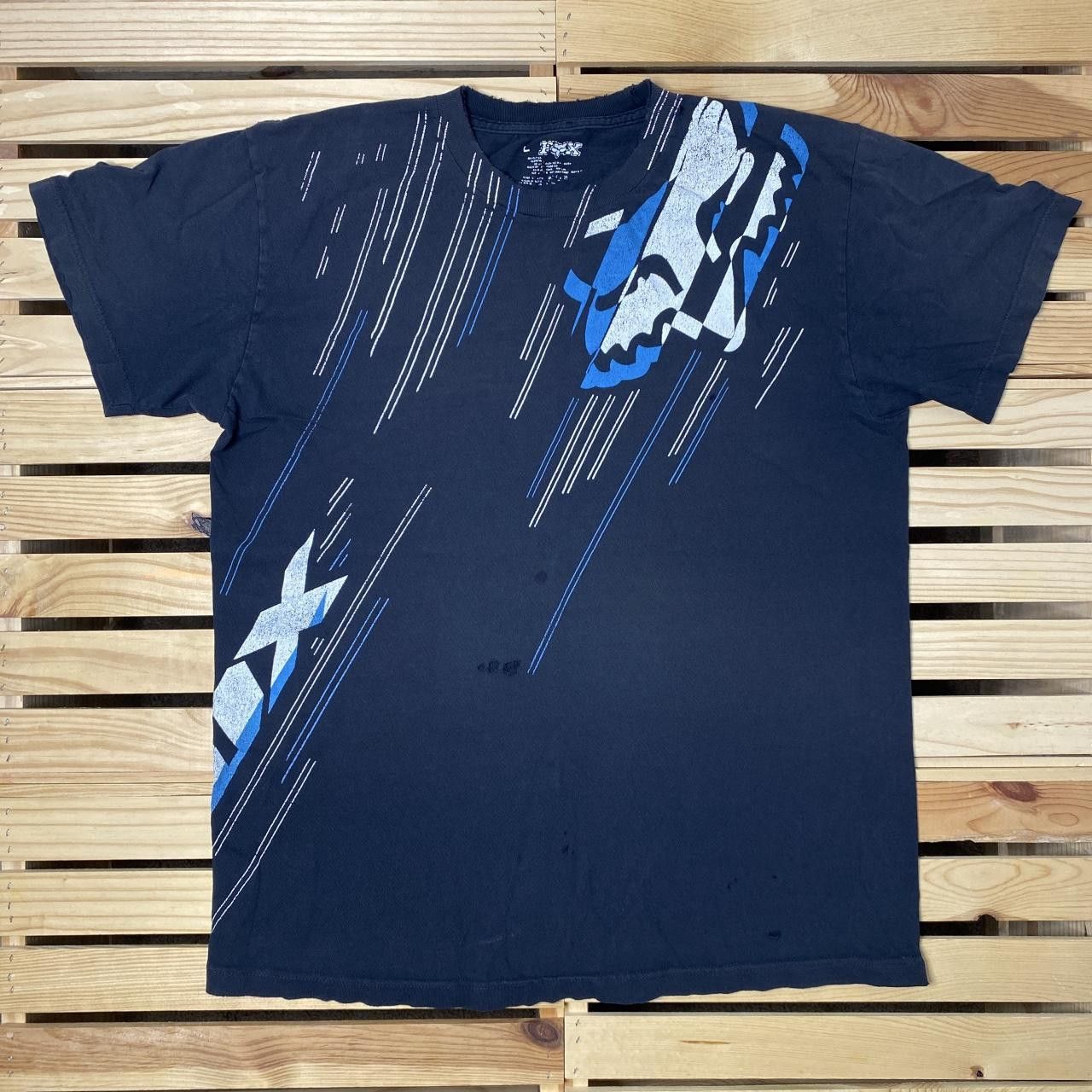Fox Racing Fox Racing Black Thrashed Y2K Motocross Tee Size Large Size US L / EU 52-54 / 3 - 1 Thumbnail