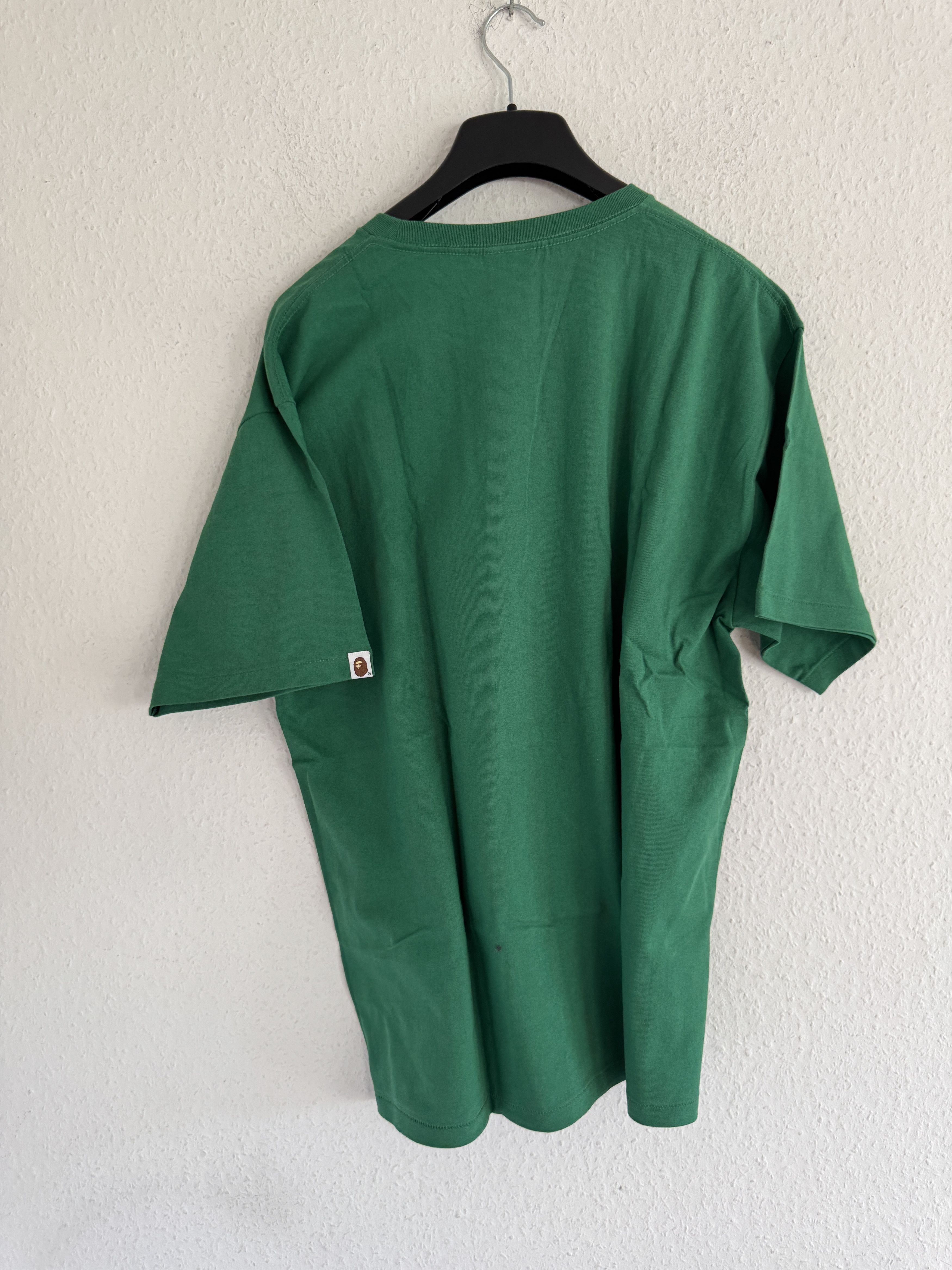 Bape Green Shark One Point Tee Size US XXL / EU 58 / 5 - 10 Thumbnail