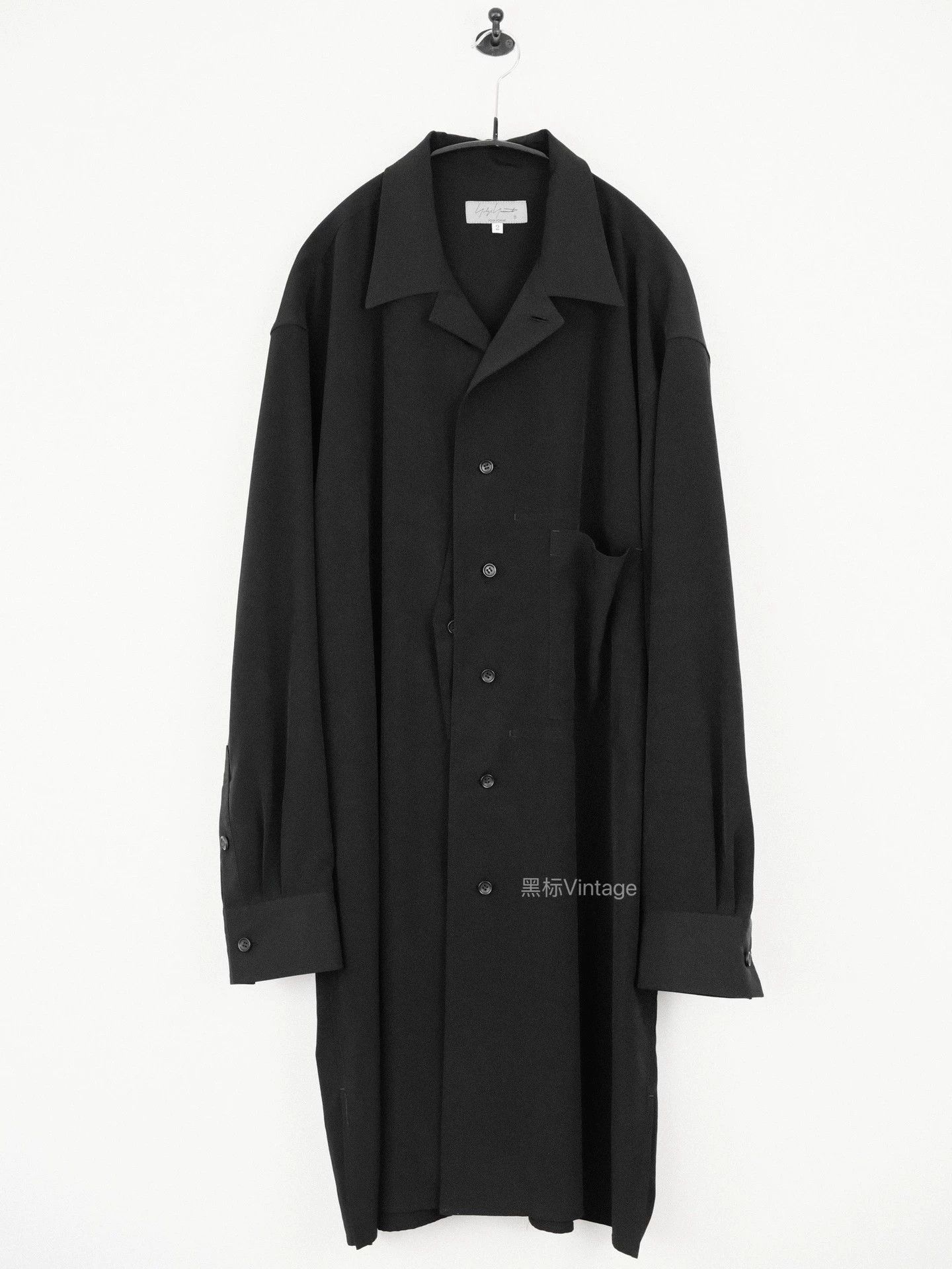 Yohji Yamamoto Yohji Yamamoto 23ss Vintage Triacetate Long Tab Shirt Men Size US M / EU 48-50 / 2 - 2 Thumbnail