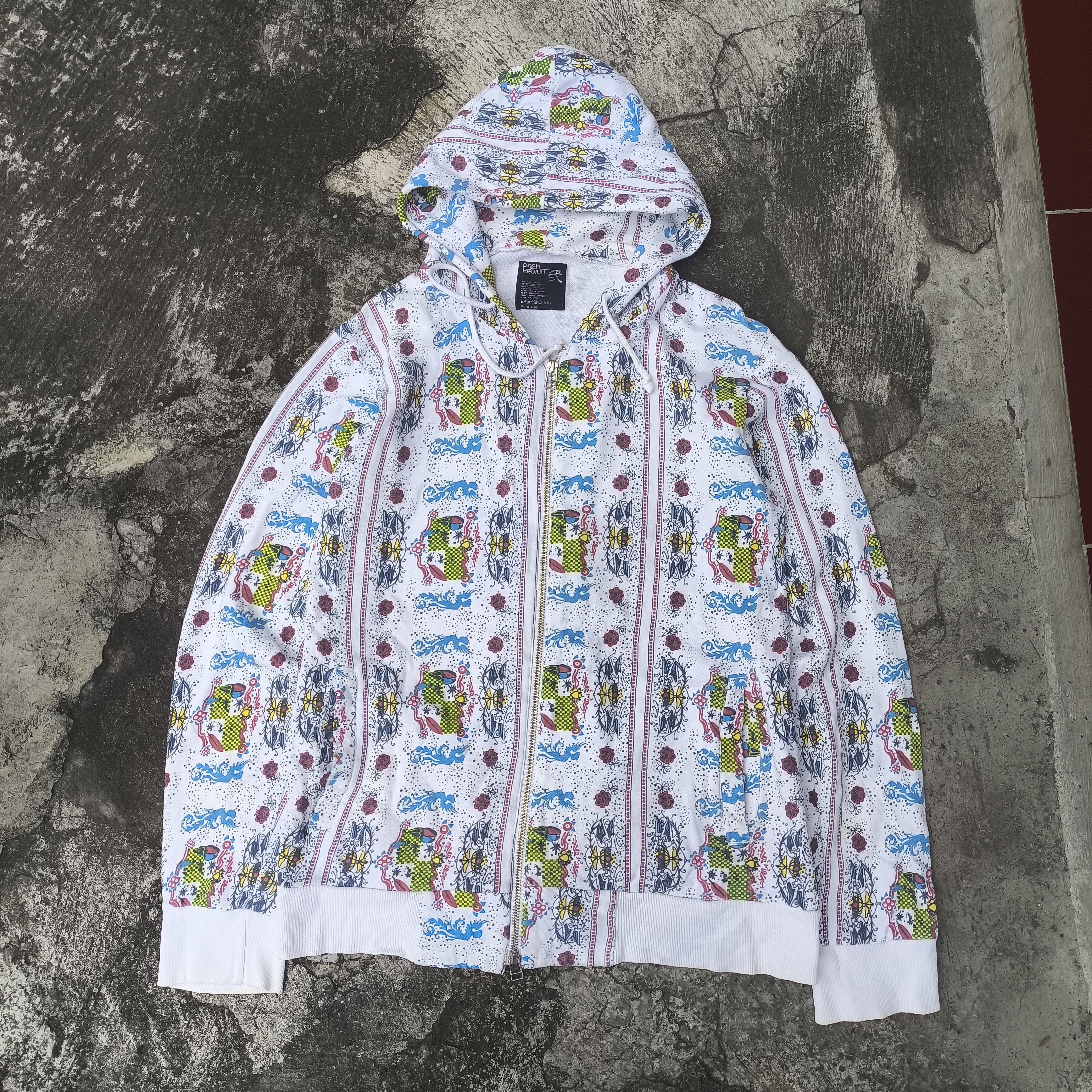 トップス HYSTERIC GLAMOUR All-over print hoodie Rare Hysteric Glamour All Over Print Strippers Zipper Hoodie