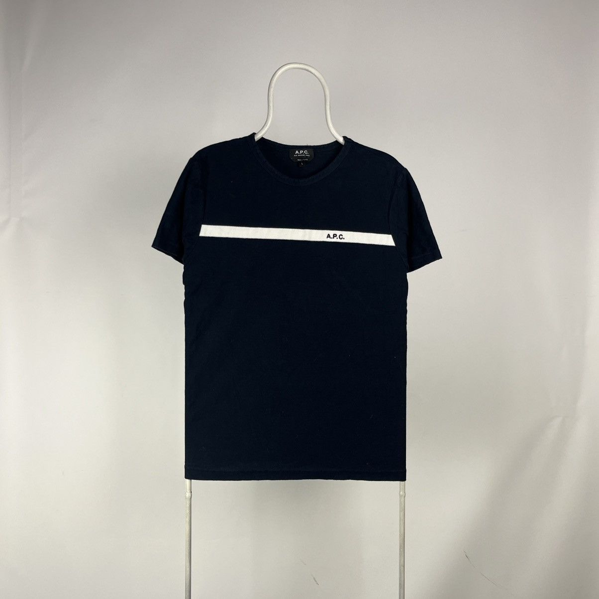 A.P.C. APC Rue Madame Paris tshirt striped size Large Size US L / EU 52-54 / 3 - 1 Thumbnail