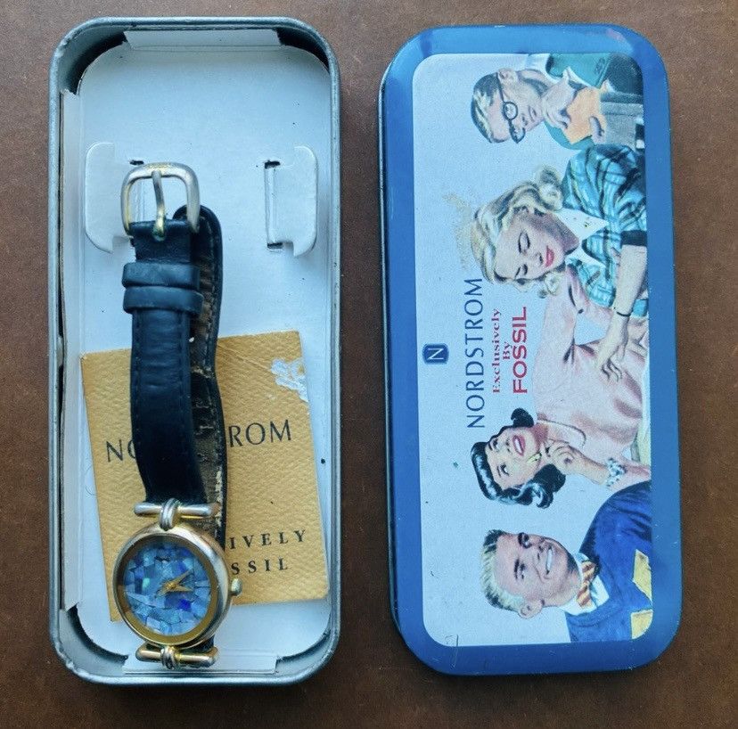 Fossil 1994 FOSSIL SHATTERED ABALONE FOSSIL WATCH PC-7327 Size ONE SIZE - 5 Thumbnail