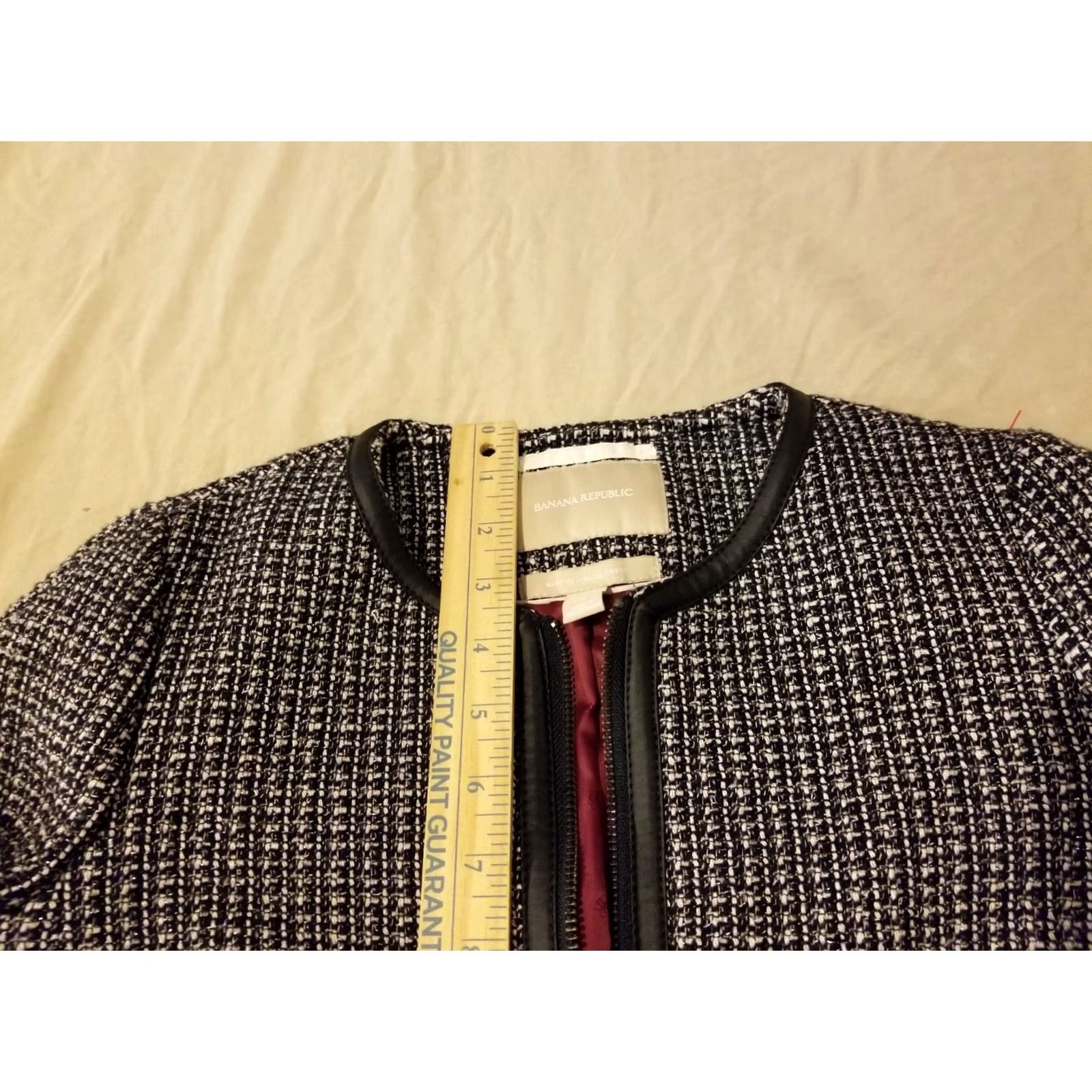 Banana Republic VINTAGE Banana Republic Jacket Womens Wool Gray 0 Size 0 Gray Basic Jacket Women Size XS / US 0-2 / IT 36-38 - 7 Thumbnail