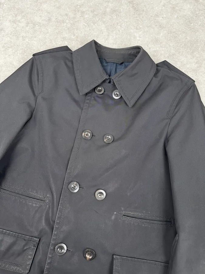 Gucci 2000s Gucci Black Dark Officer Buttoned Trench Coat by Tom Ford Size US M / EU 48-50 / 2 - 5 Thumbnail