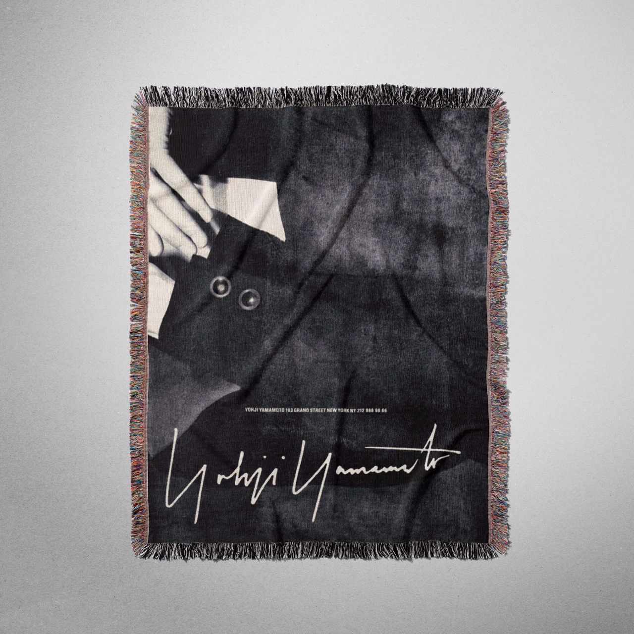 Yohji Yamamoto Yohji Yamamoto Blanket Woven Art Poster Fashion Gift Logo Size ONE SIZE - 2 Thumbnail